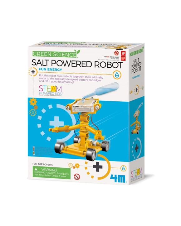 4M Science Salt Water Powered Robot DIY Build Kids Learning Toy