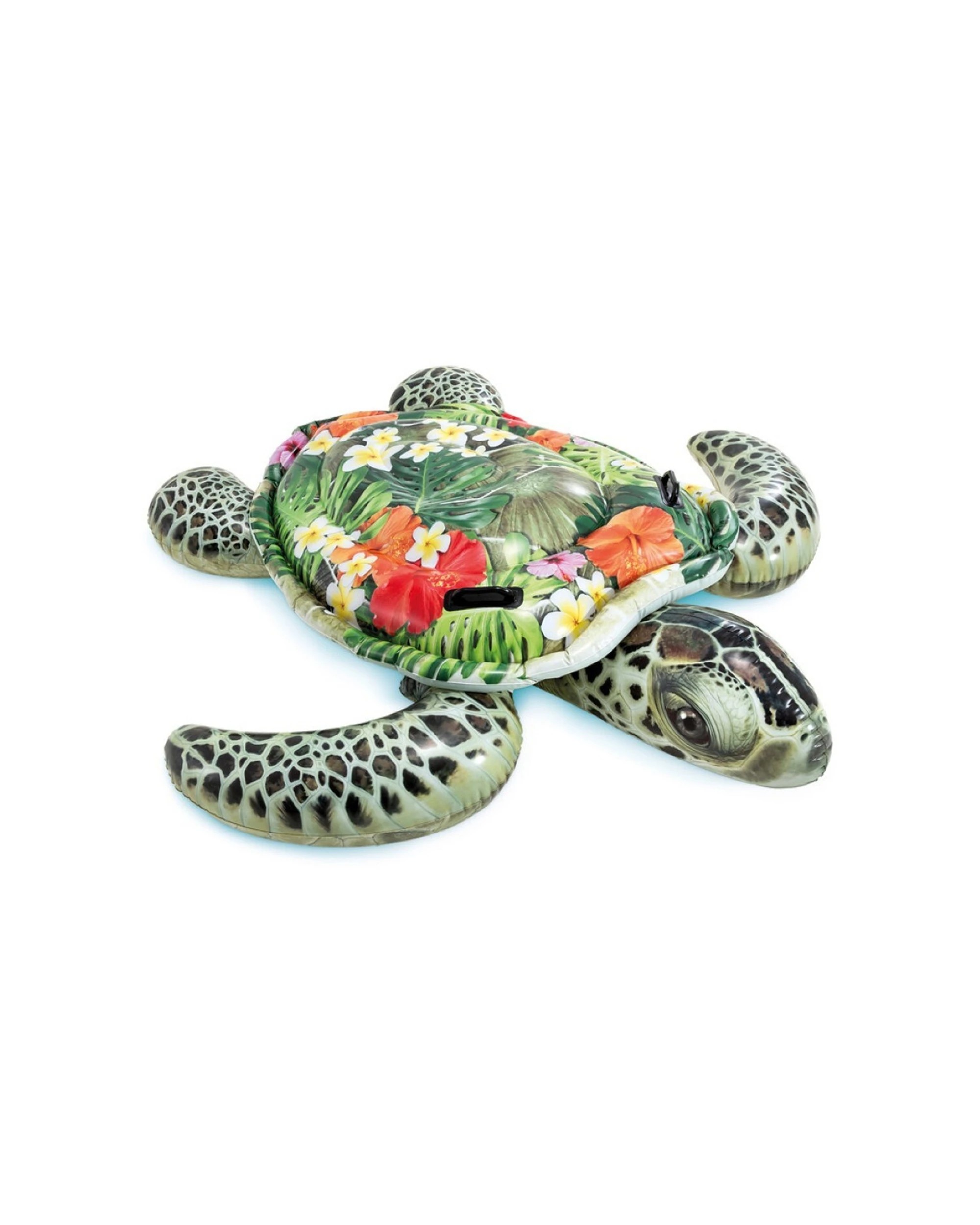 1 Intex 1.9m Turtle Kids Inflatable Ride-on Pool Float Suitable For Ages 3 Plus - Green, 1 of 3