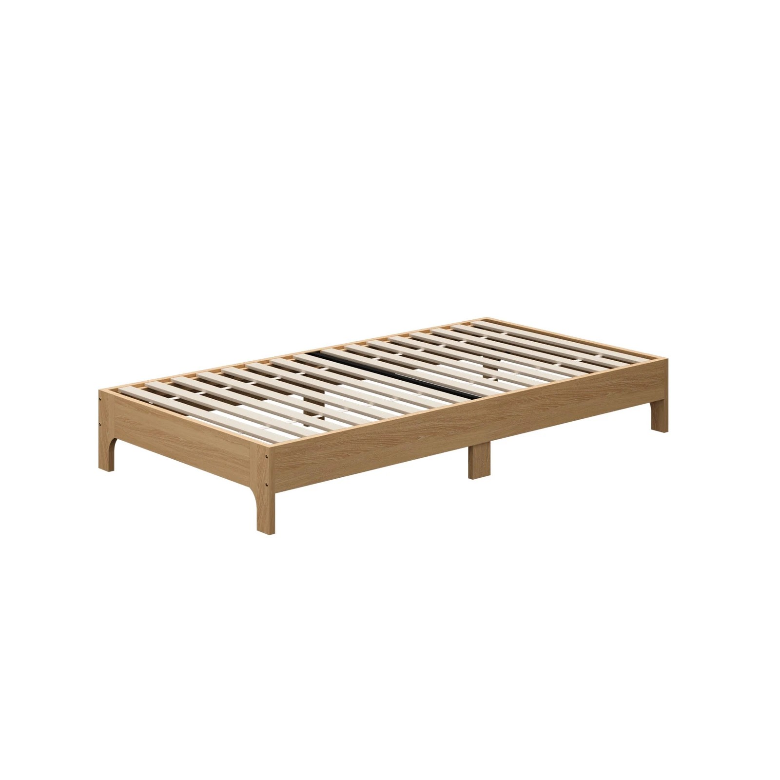 7 Oikiture Bed Frame Wooden Mattress Base Platform Beds - Single Bed - Natural, 7 of 9