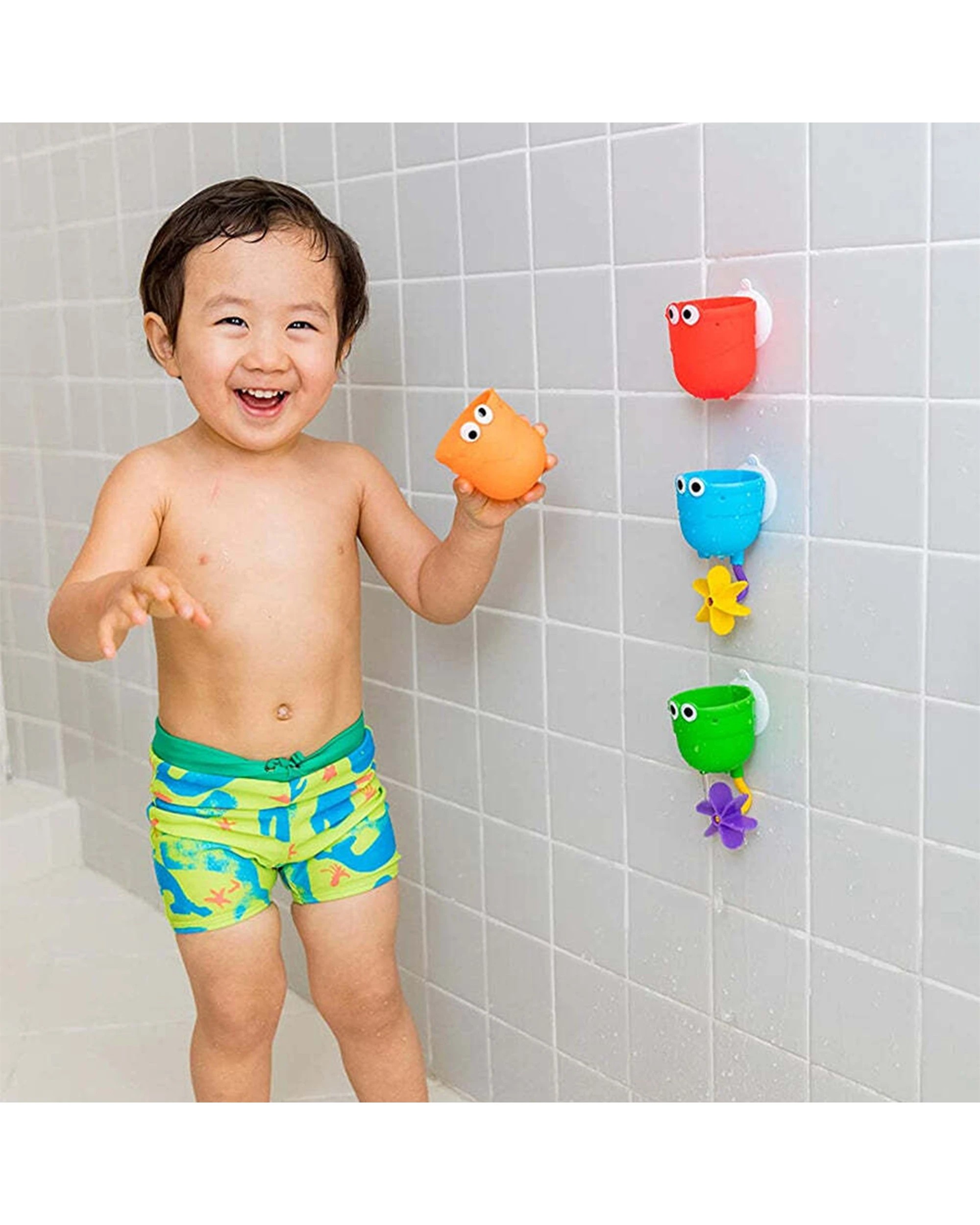 5 Munchkin Falls Baby Toddler Bath Water Cup Toy With Suction Cups 12 Months - Multi, 5 of 7