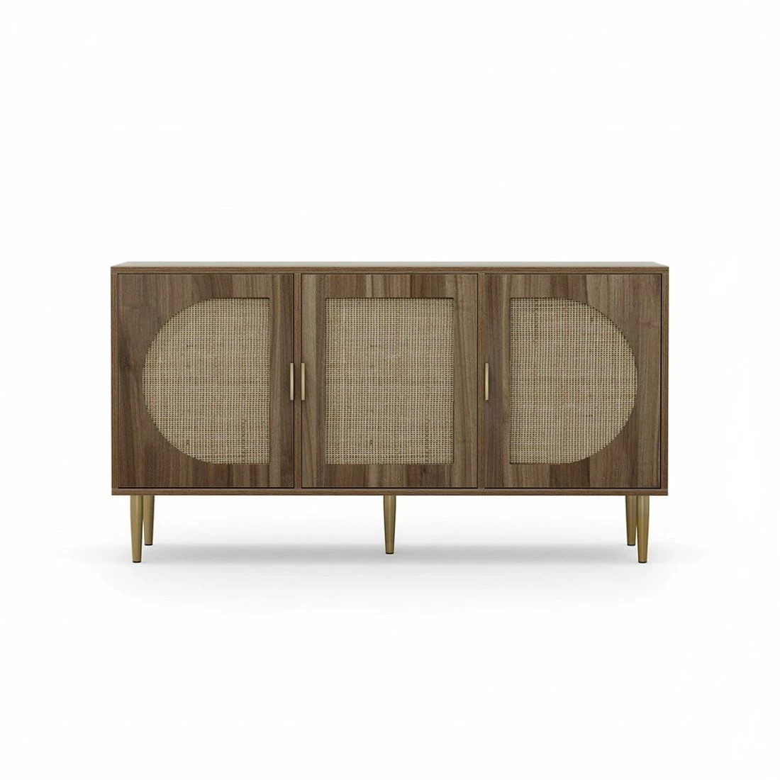 5 Artiss Buffet Sideboard 3 Doors - Brown, 5 of 7