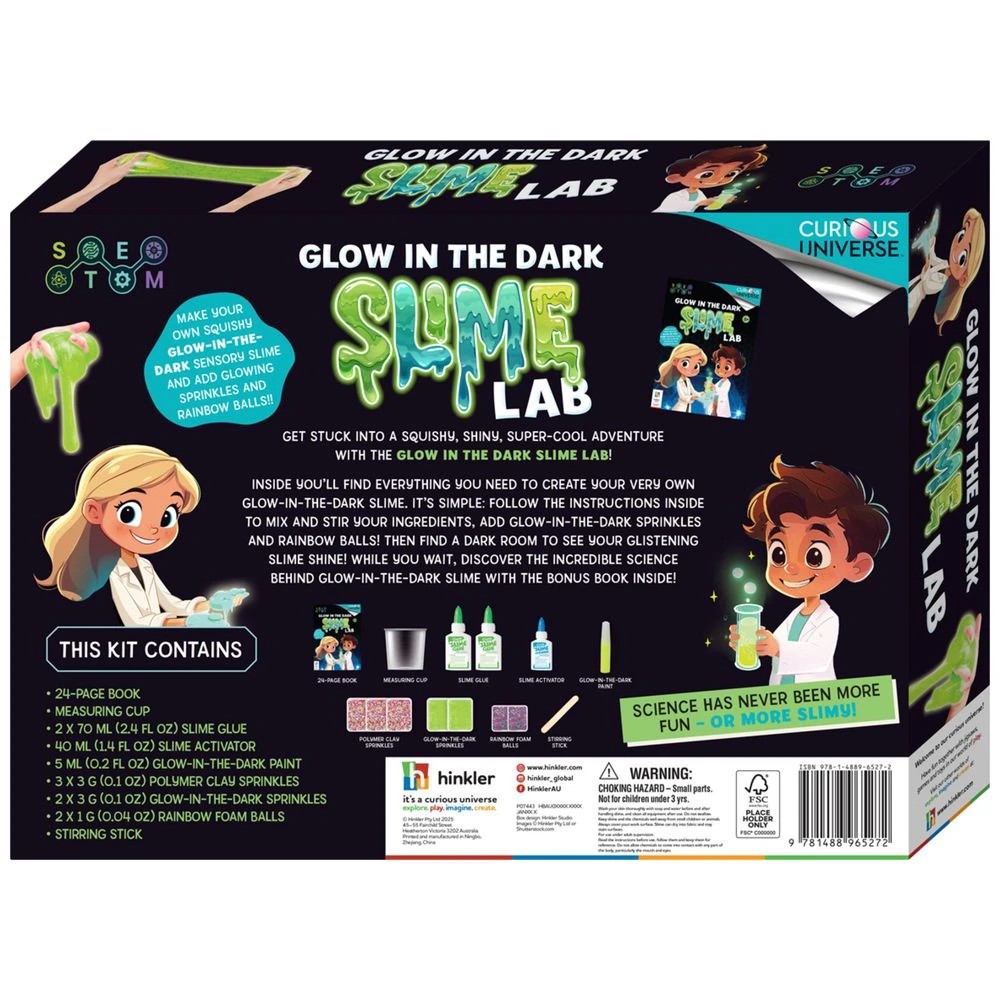 2 Hinkler Curious Universe Glow in the Dark Slime Lab, 2 of 8