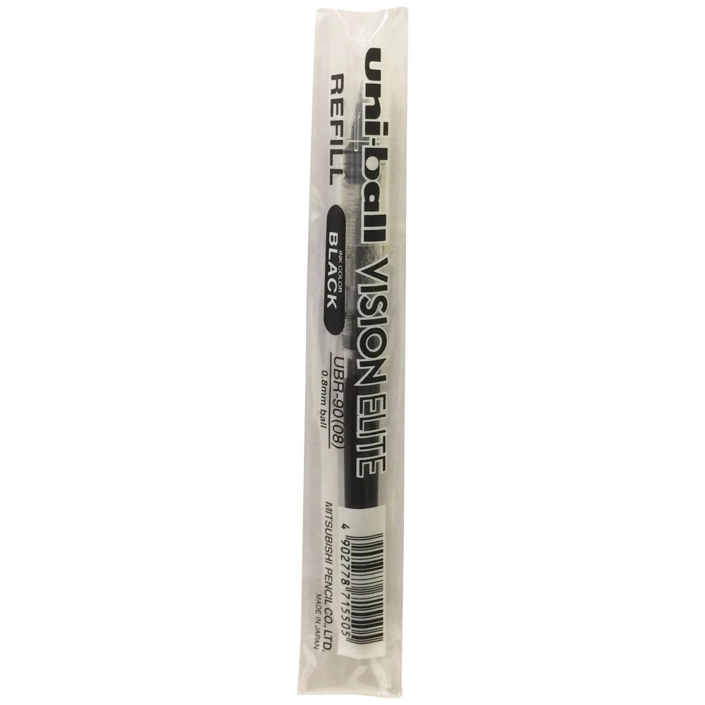 3 Uni-Ball UB200 Rollerball Pen Refill 0.8 Black, 3 of 4
