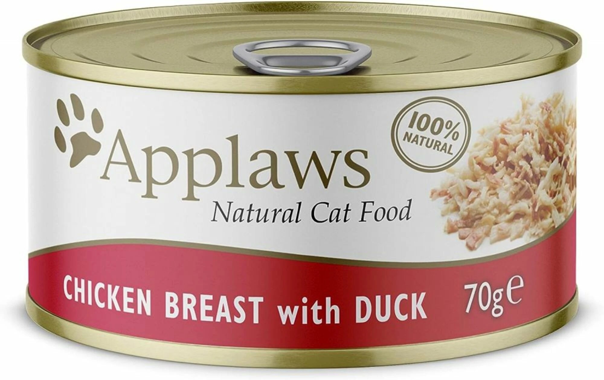 1 Applaws Cat Chicken Breast Duck In Broth 70g 24pk, 1 of 2