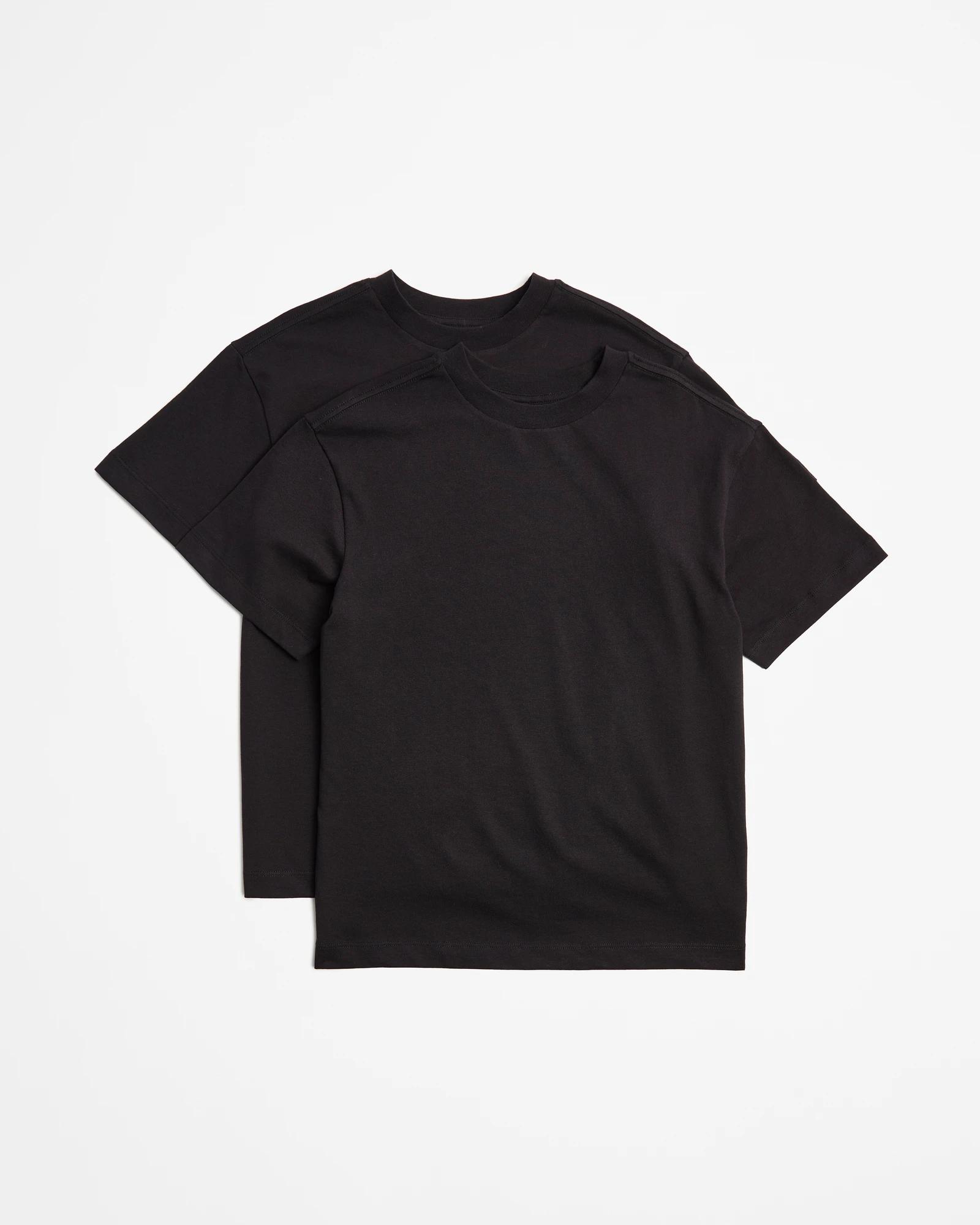 1 Target Australian Cotton T-shirt 2 Pack BLACK, 1 of 3