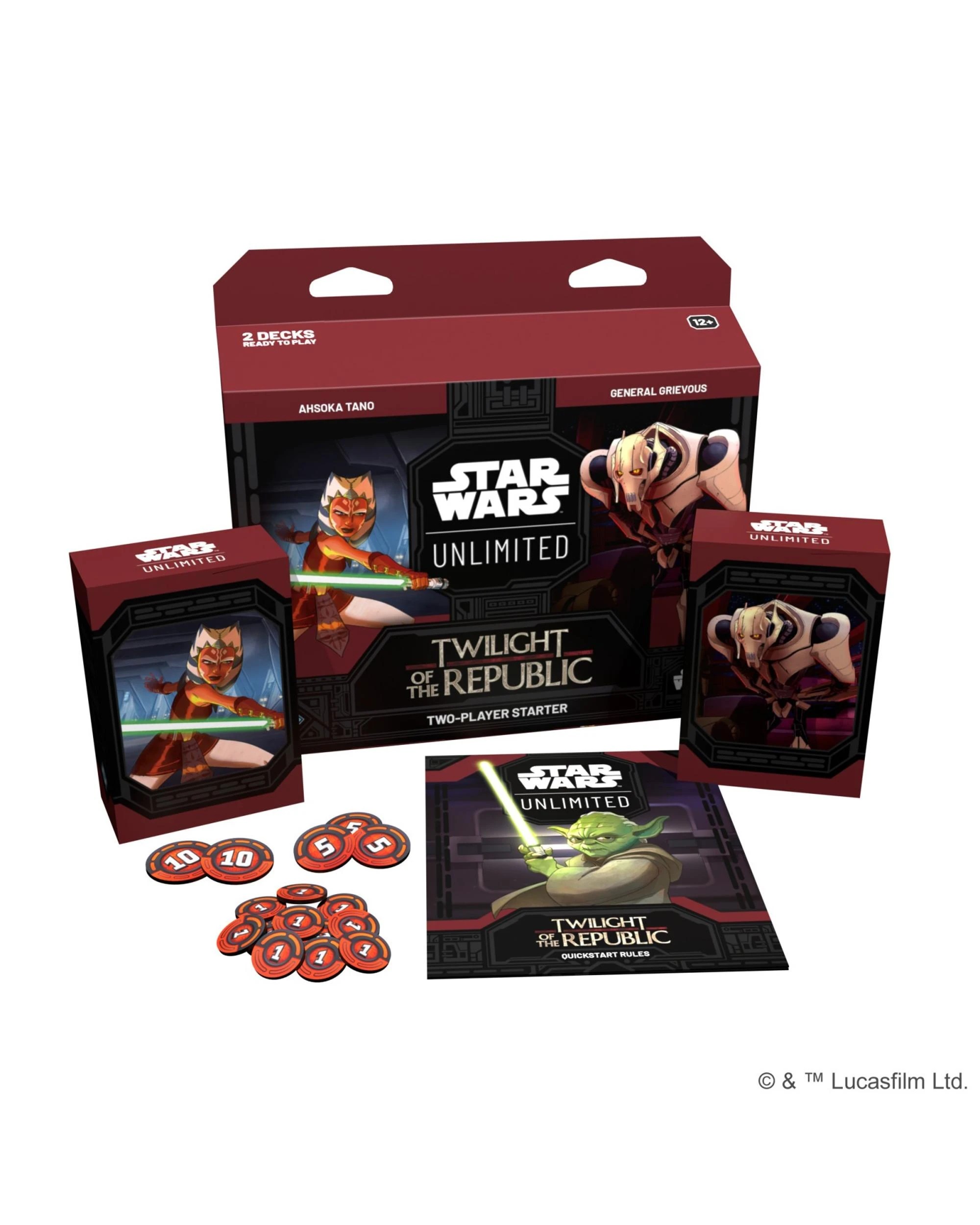 3 Fantasy Flight Games Star Wars Unlimited: Twilight of the Republic Trading Card Two Player Starter Set, 3 of 3