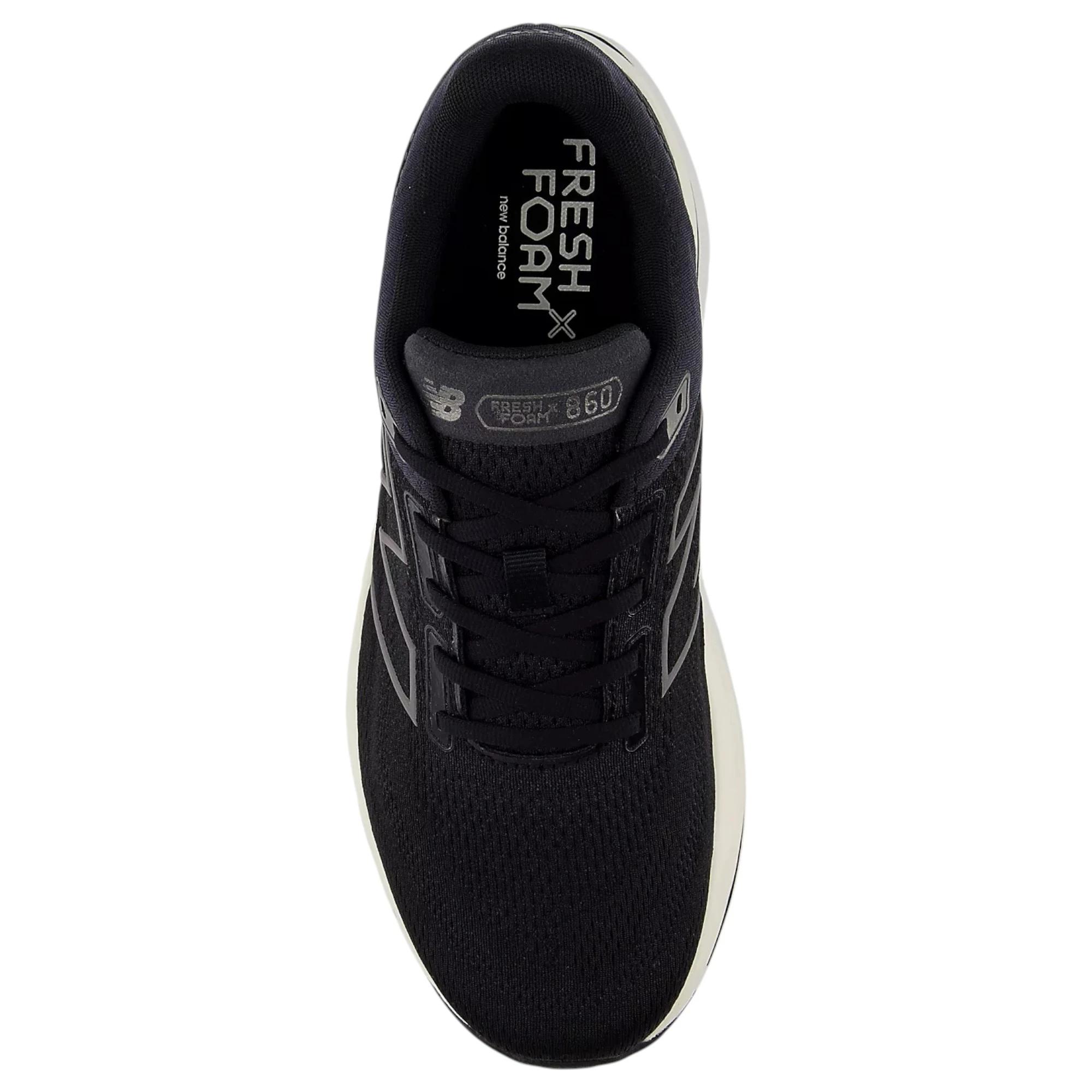 3 New Balance Mens Fresh Foam X 860v14 Black/ White Athletic Shoes BLACK/WHITE, 3 of 5