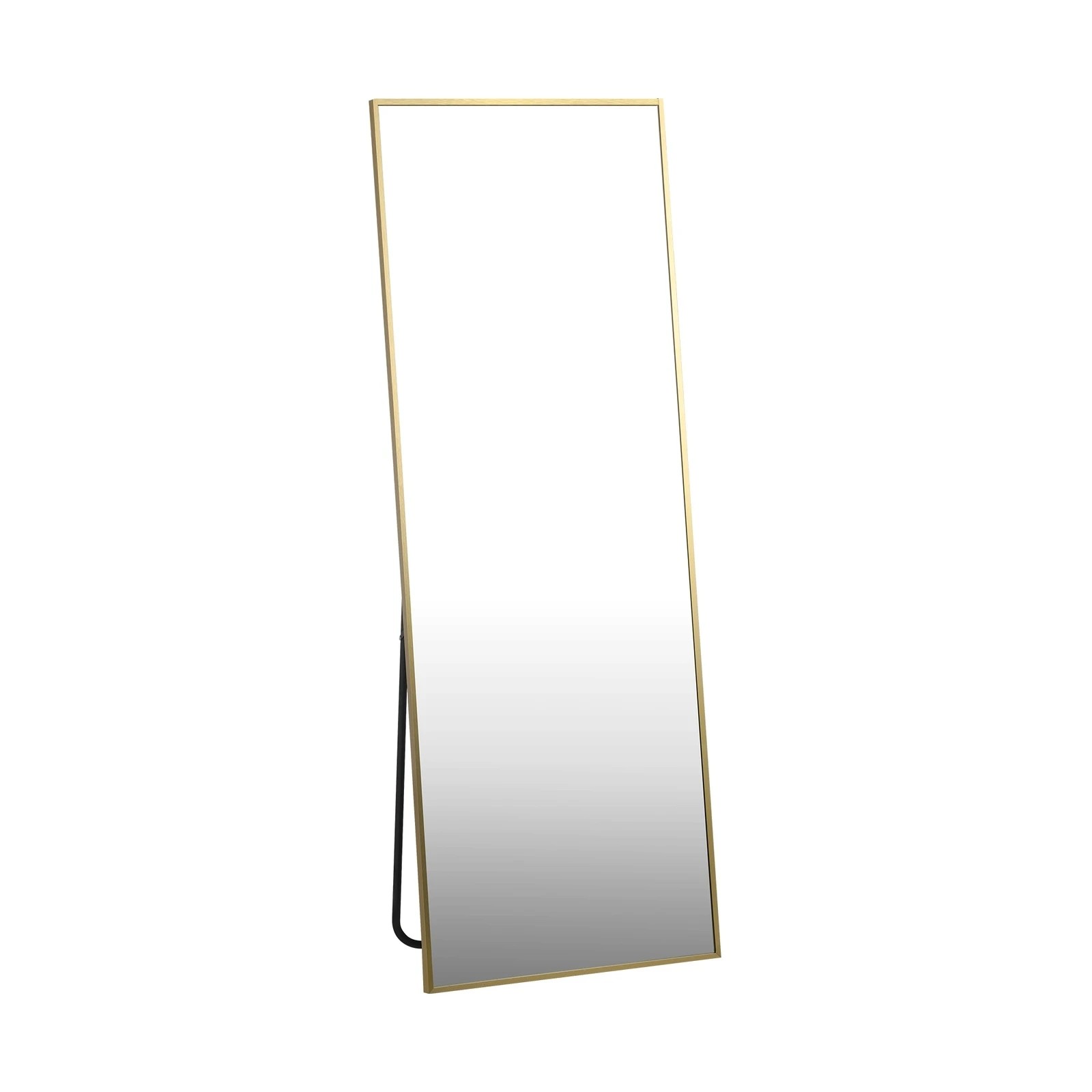 7 Oikiture 166x60cm Full Length Mirror Rectangle Dressing Floor Mirrors
 - Gold, 7 of 9