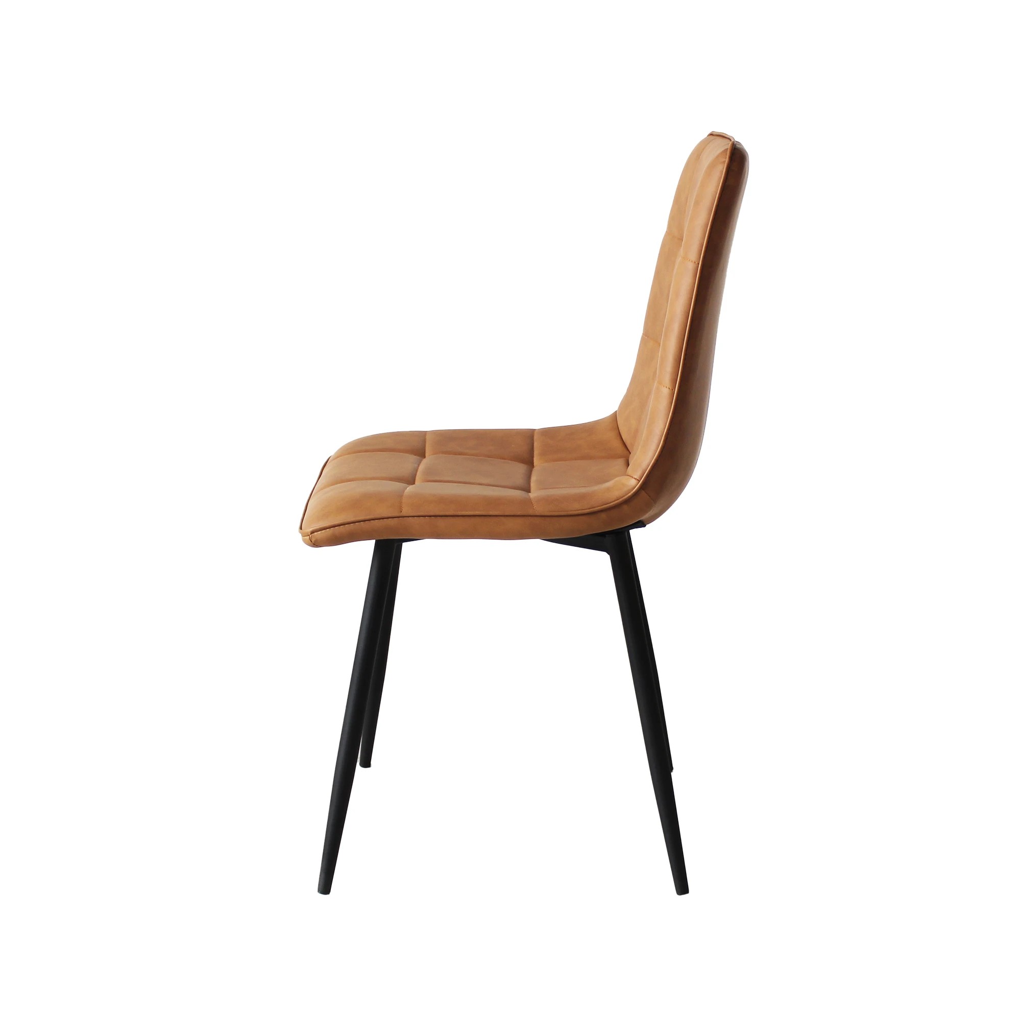 4 Levede 1 Set Of 4 Retro Dining Chairs - Brown, 4 of 6