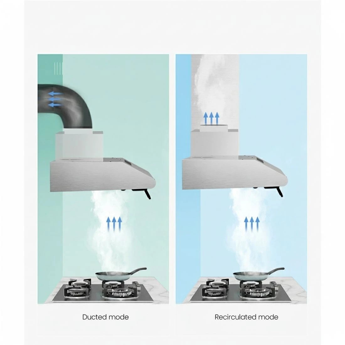 6 Devanti 600mm Range Hood 60cm Rangehood Stainless Steel - Silver, 6 of 6