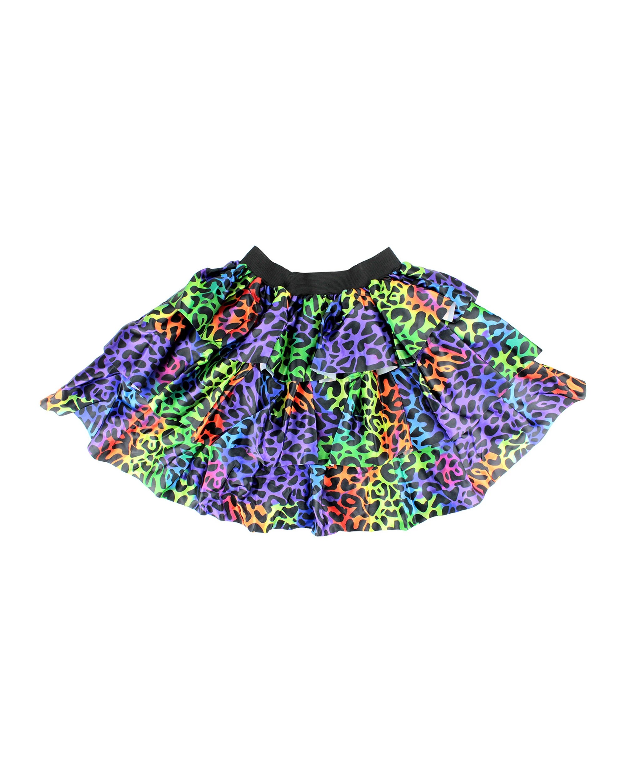 1 Oceania Kids 80's Rainbow Animal Print Tutu - One Size - Multi, 1 of 1