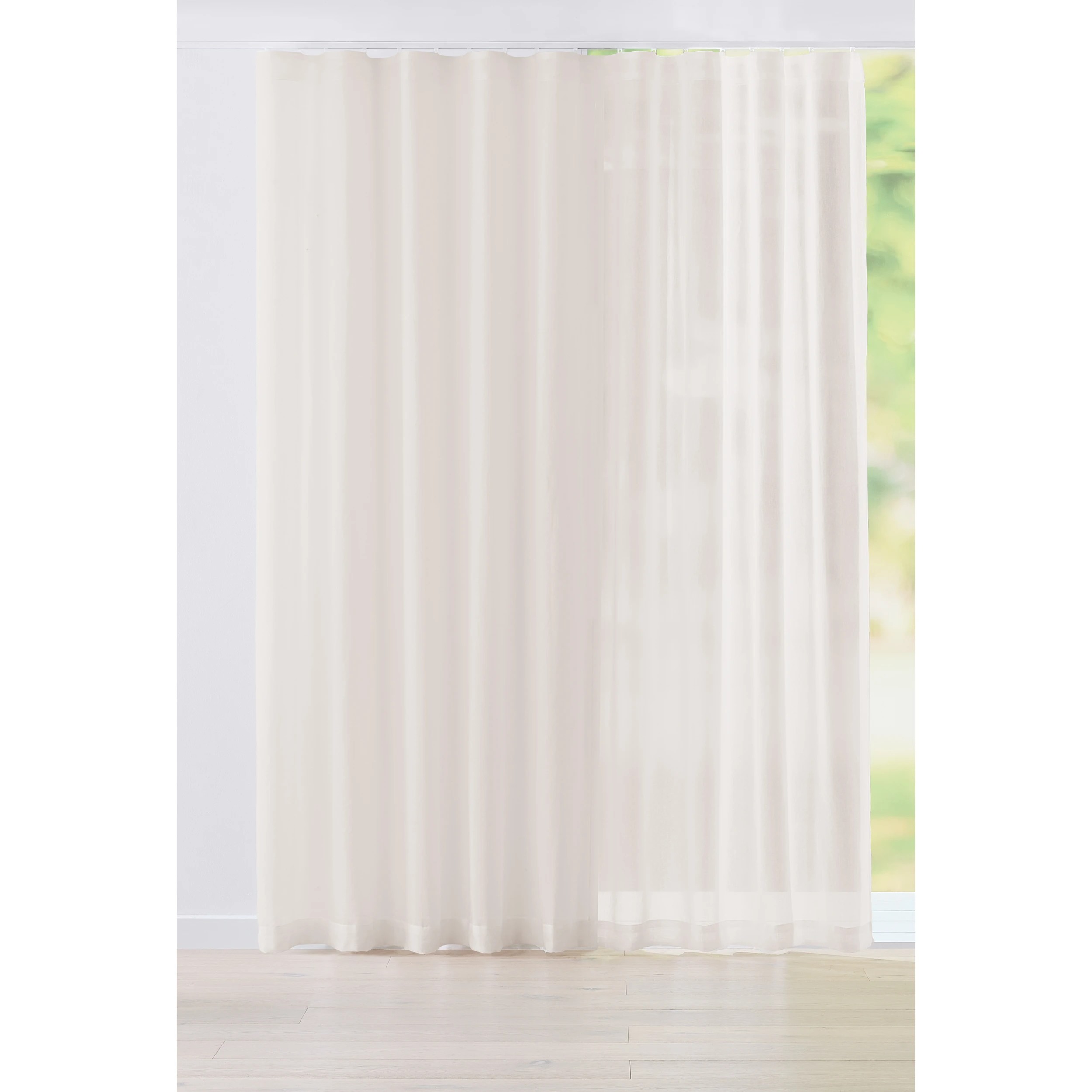 1 Sicily S-Fold Long & Wide Curtain - Natural - 485cm x 250cm, 1 of 5