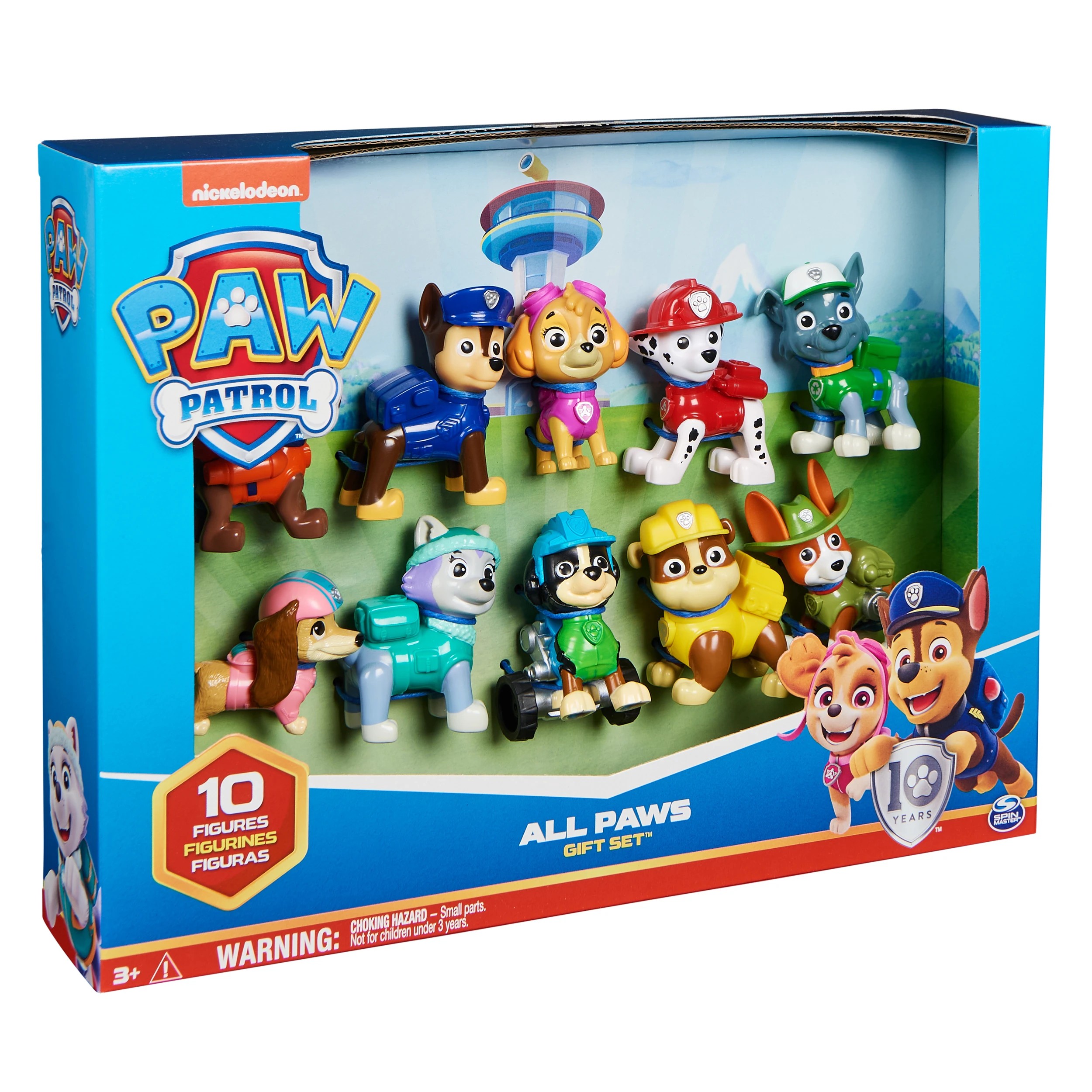 8 PAW Patrol , 10th Anniversary , All Paws On Deck Toy Figures Gift Pack - Multi, 8 of 8