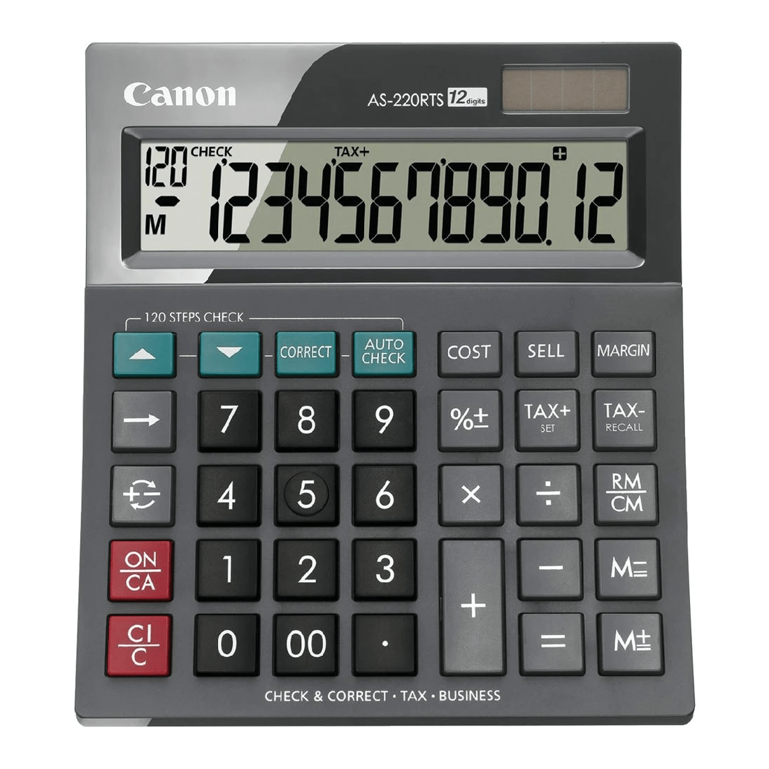 1 Canon Arc 12 Digit Desktop Tax Calculator AS-220RTS, 1 of 1