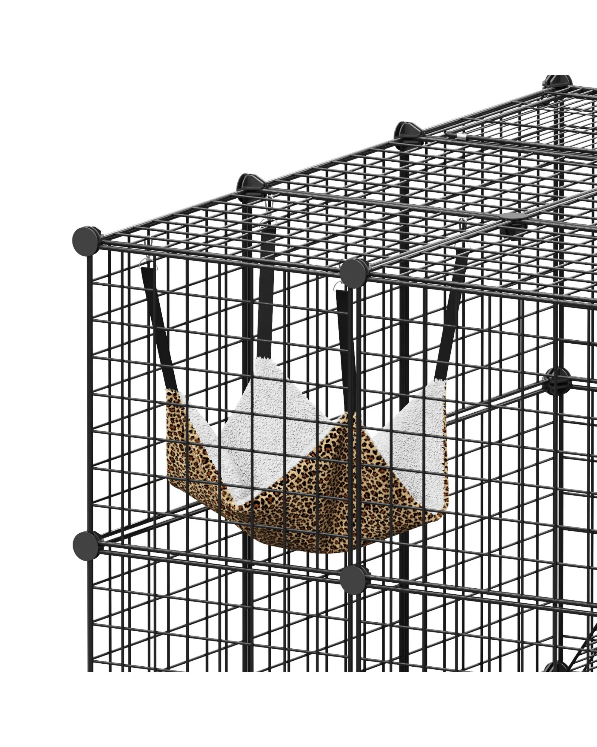 7 Advwin DIY Cat Cage 4 Tier Pet Cage Rabbit Hutch, 7 of 8