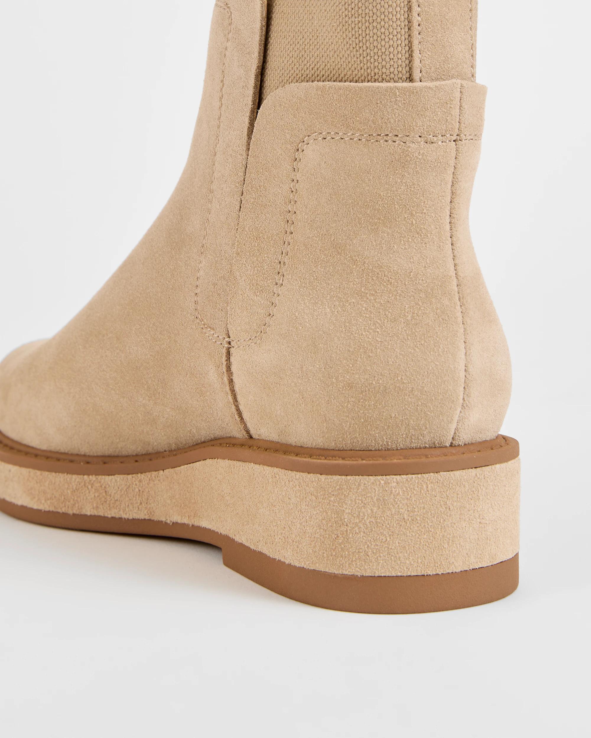 3 Target Woman Genuine Suede Leather Jackie Boot TAUPE SUEDE, 3 of 3