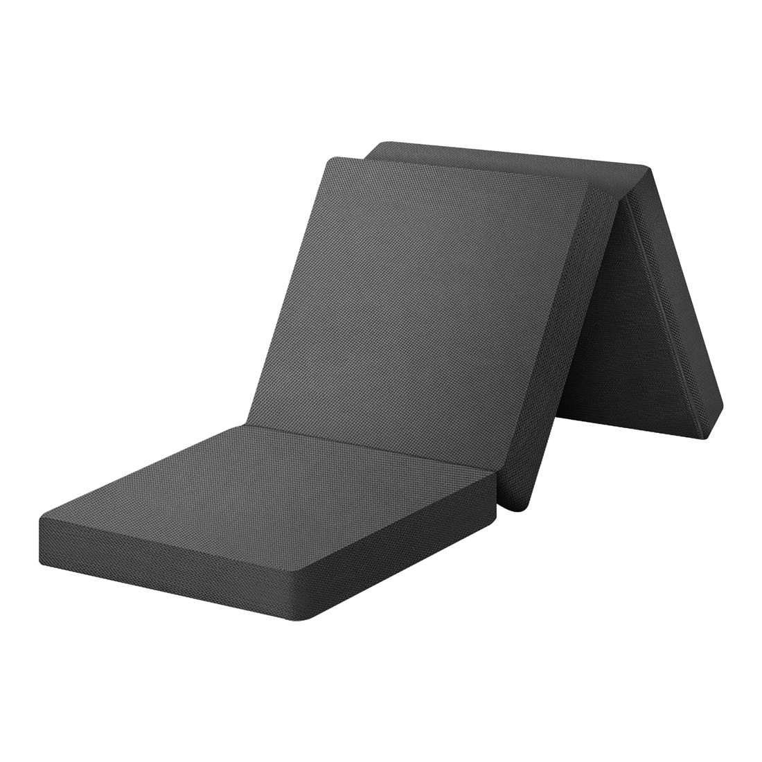 2 Bedra Folding Mattress Portable Single Sofa Bed Foldable Camping Lounge - Grey, 2 of 10