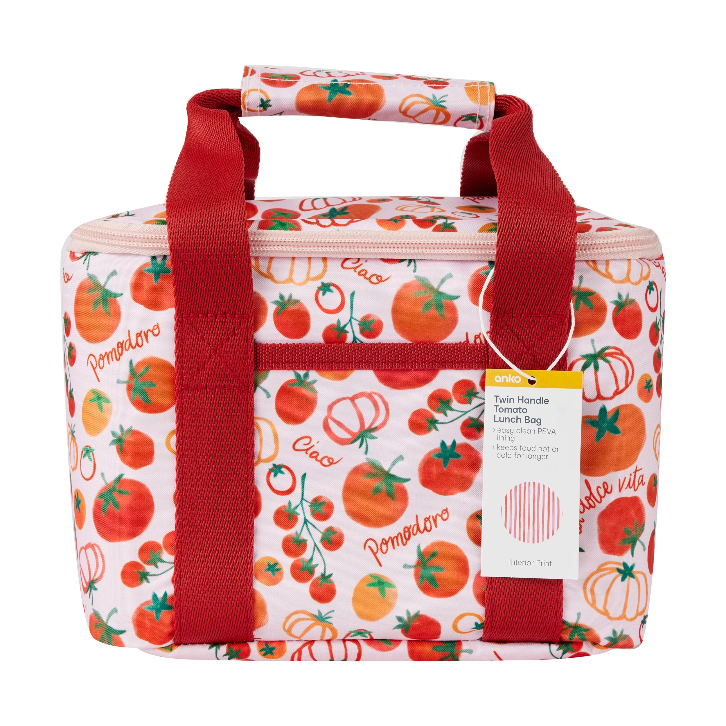 3 Tomato Twin Handle Lunch Bag, 3 of 3