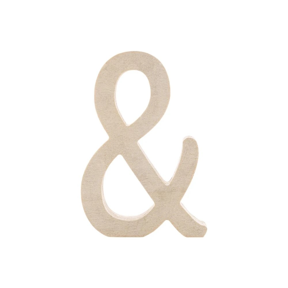 1 Born Plywood Ampersand Sign, 1 of 4