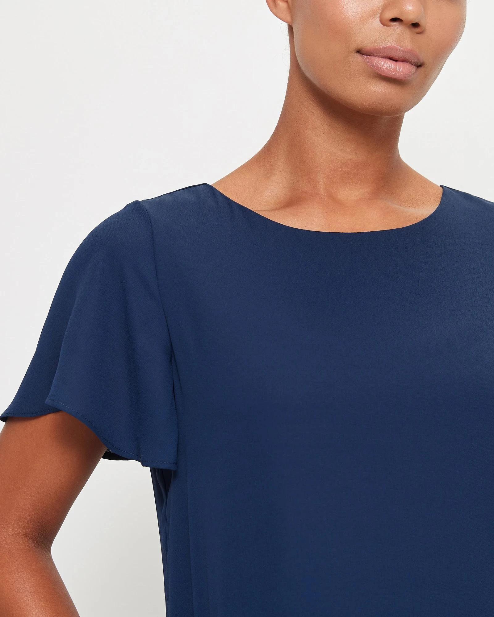 5 Preview Ella Crew Neck Top NAVY BLUE, 5 of 10
