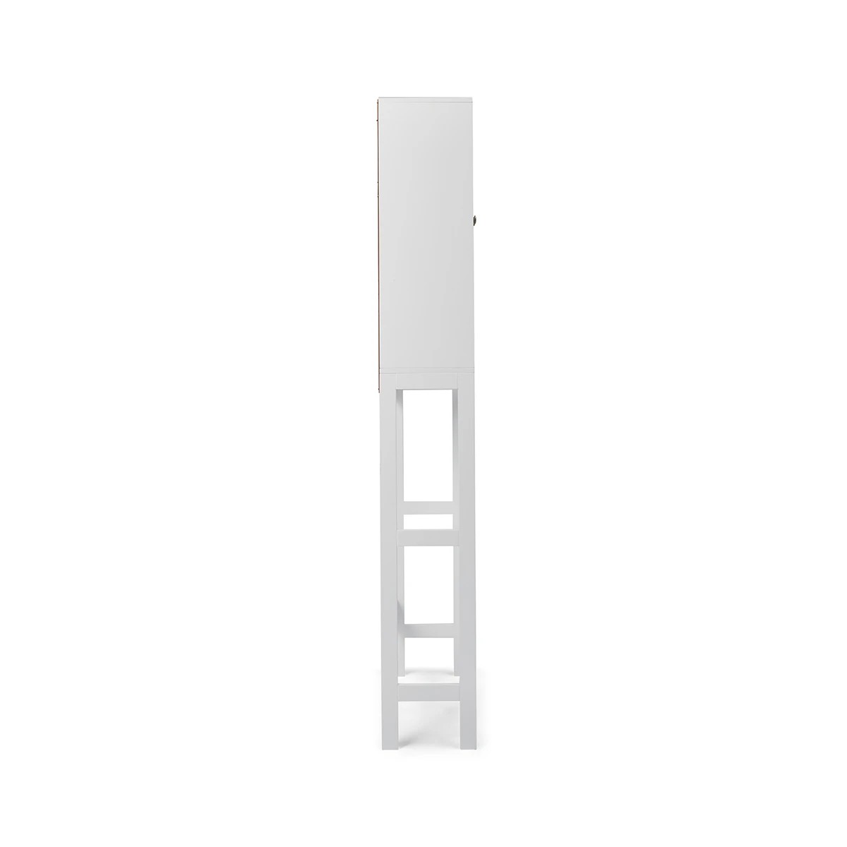 6 Over Toilet Panelled Shelf Unit, 6 of 9