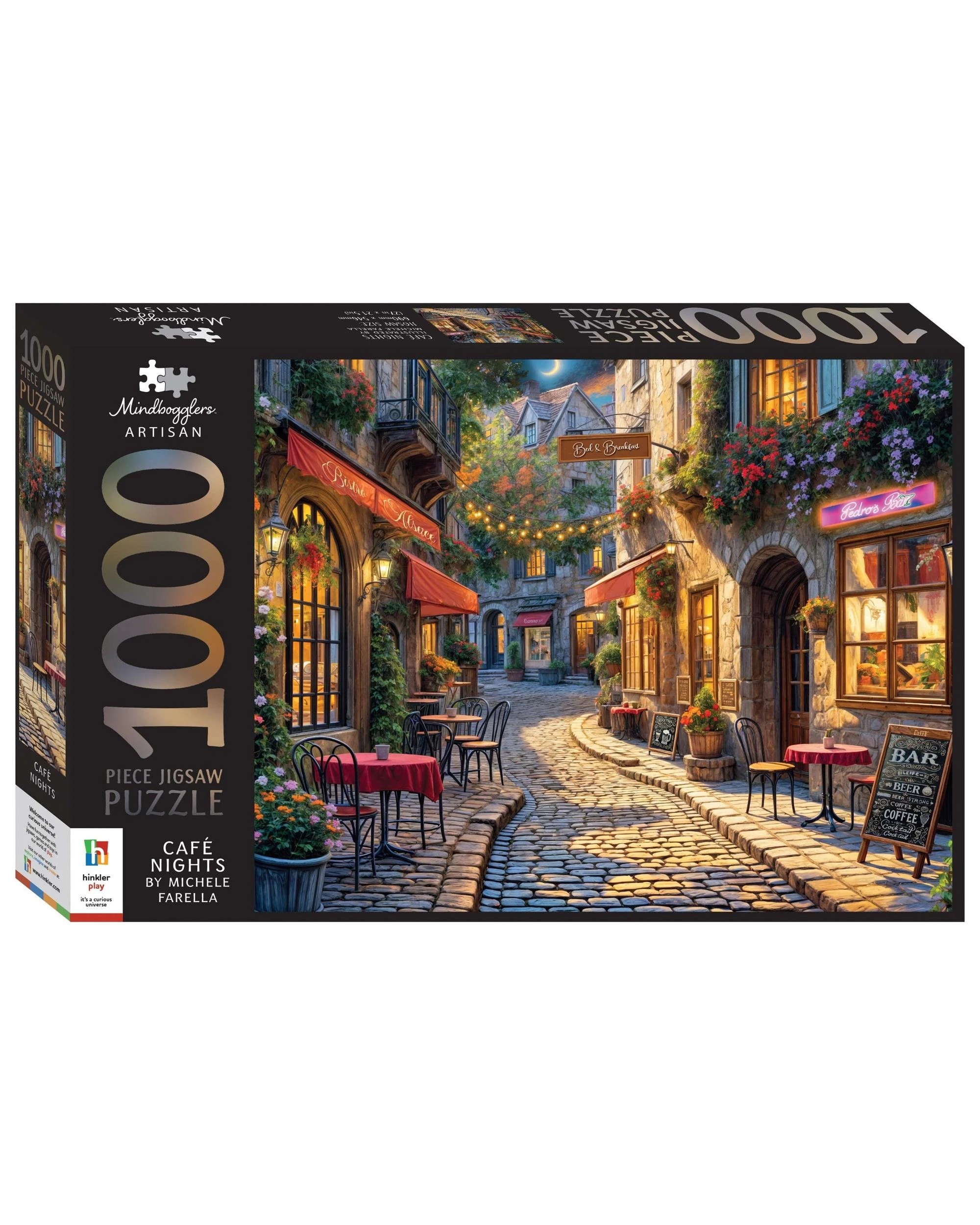 1 Hinkler Mindbogglers Artisan Cafe Nights 1000 Piece Puzzle, 1 of 3