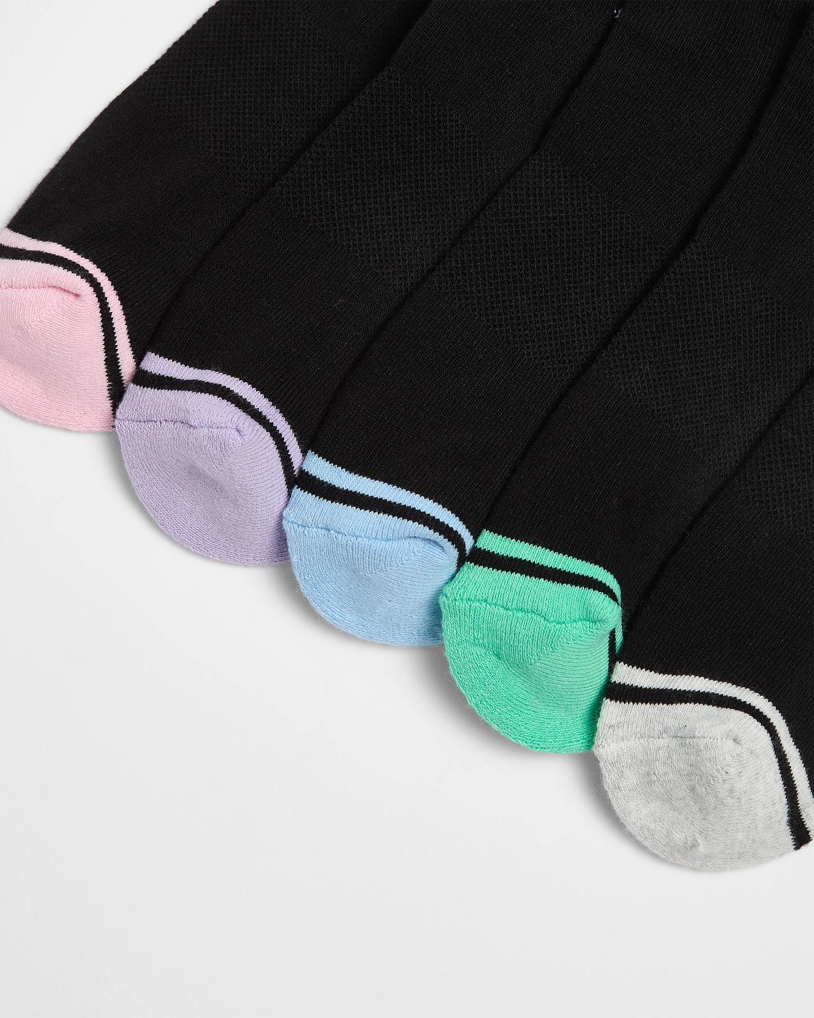 2 Target Active Australian Cotton Blend 5 Pack Low Cut Socks BLACK, 2 of 3