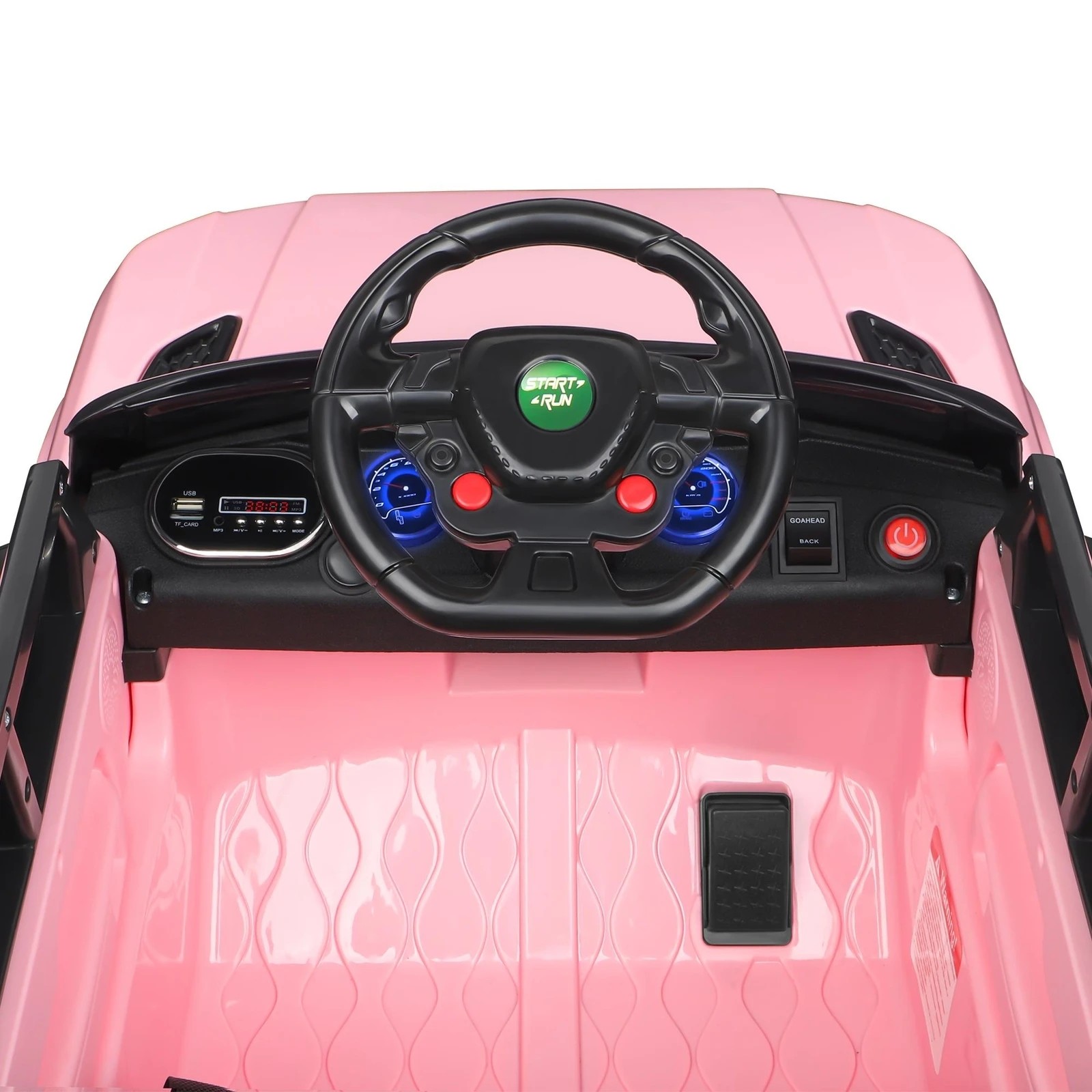 8 Alfordson Kids Ride On Car 12V Eletric Motor Remote Car Toy MP3 LED Light - Pink, 8 of 10