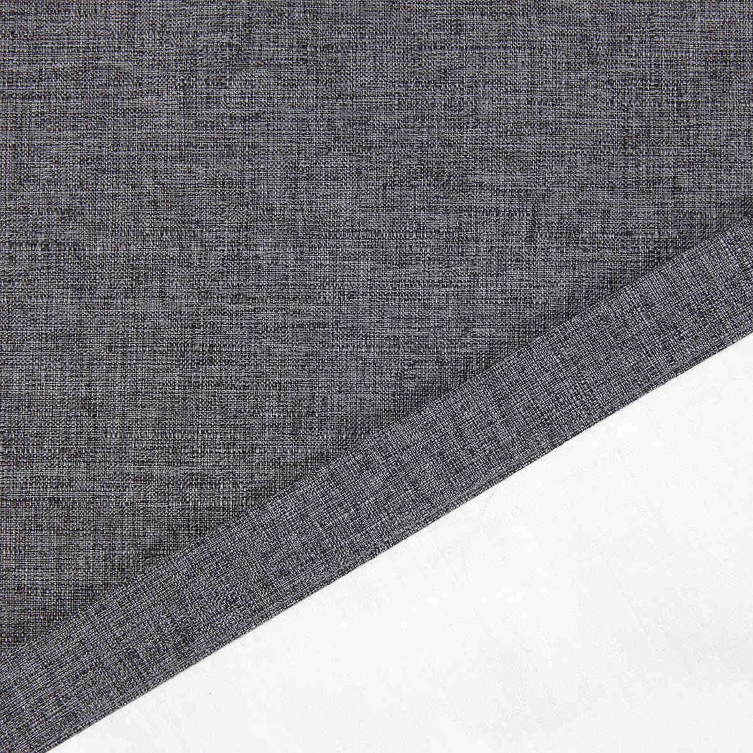 7 Monaco Double Width Eyelet Block Out Curtain - Pepper - 240cm x 213cm, 7 of 8