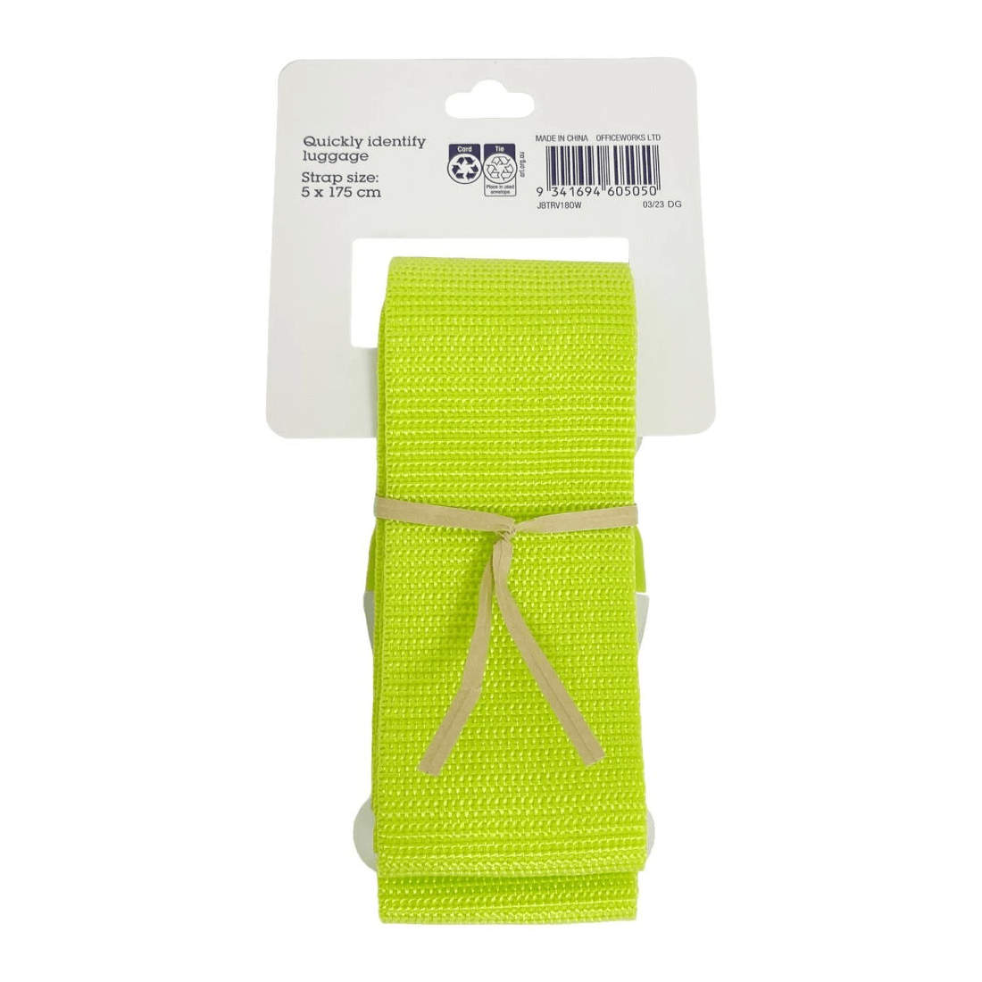 2 J.Burrows Luggage Strap Green, 2 of 2