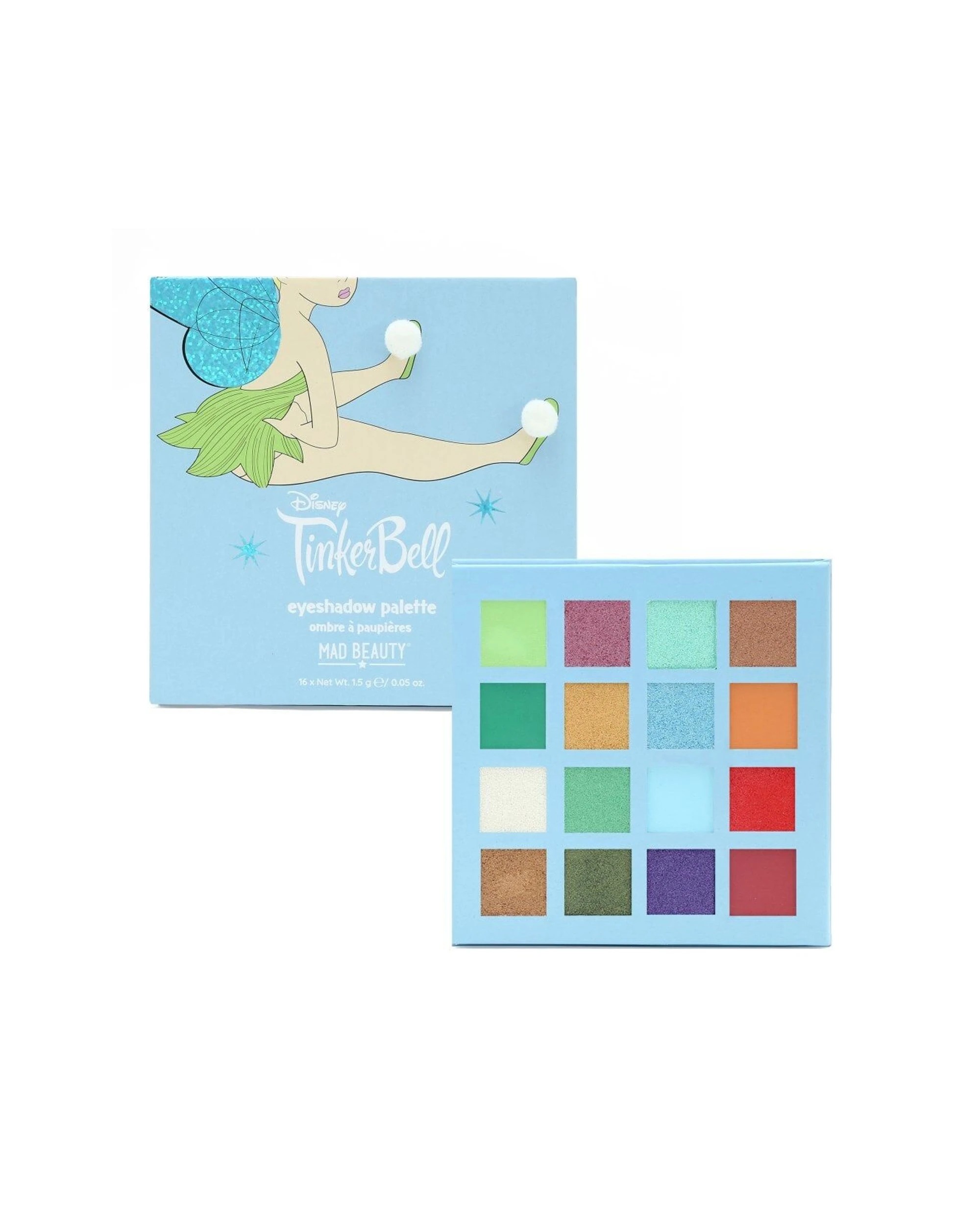 3 DISNEY 16pc Tinks Pixie Perfection Pigmented Eyeshadow Makeup Palette 24g - Multi, 3 of 4