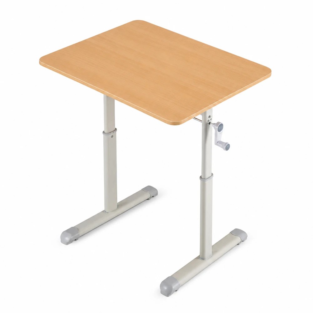 1 PlayPals Kids Desk Hand Crank Adjustable Standing Table 80x60cm - Natural, 1 of 9