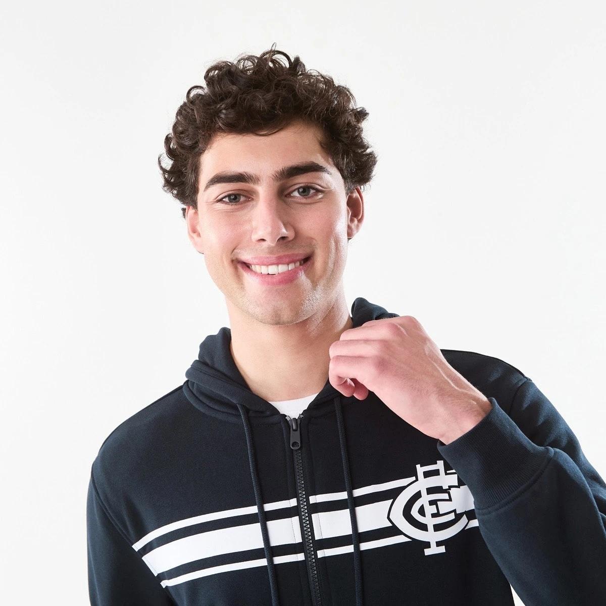 6 Official AFL Adult Zip Through Hoodie Carlton, 6 of 10