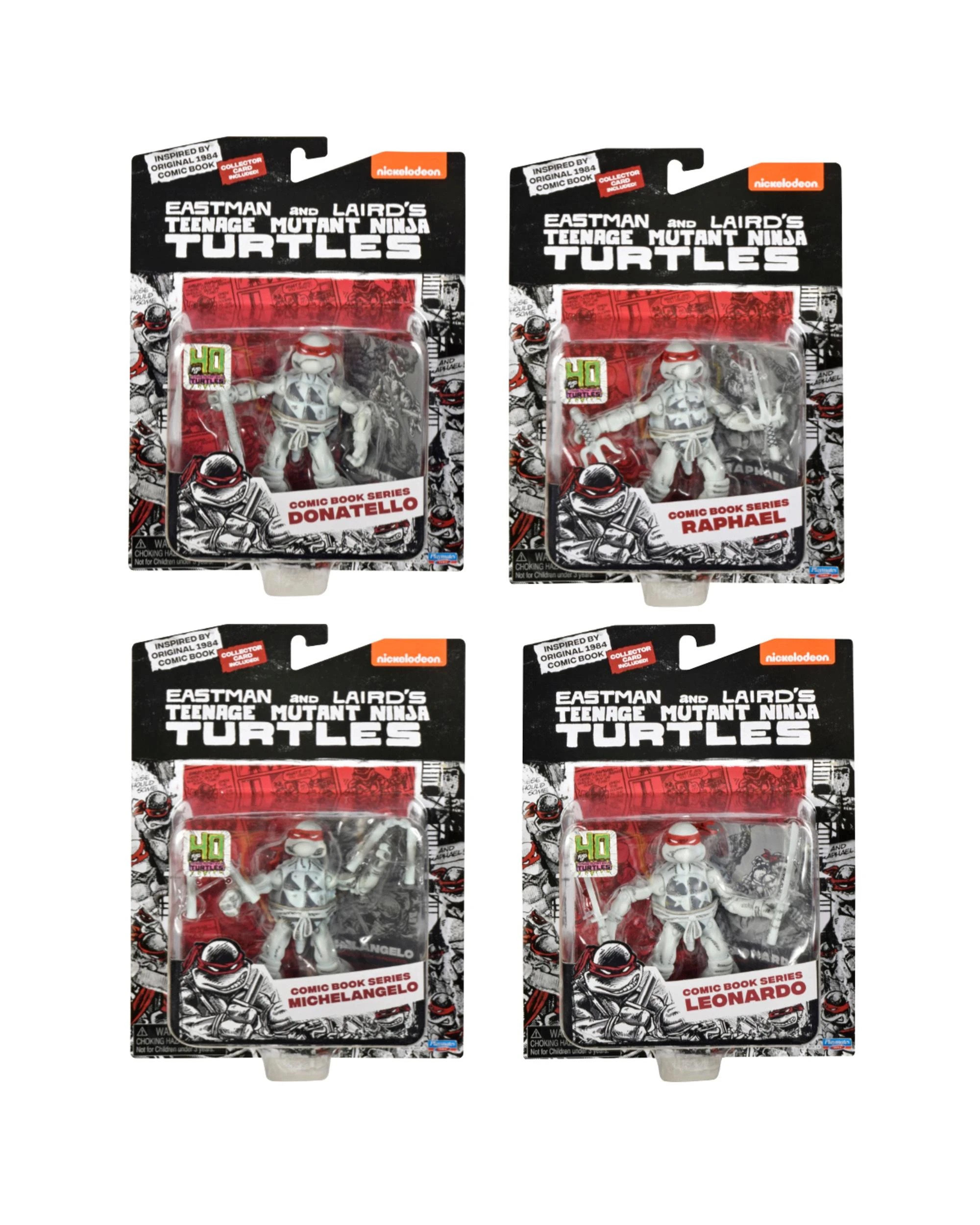 1 Teenage Mutant Ninja Turtles 40th Anniversary Comic Book Figure 4-Pack Bundle, 1 of 6
