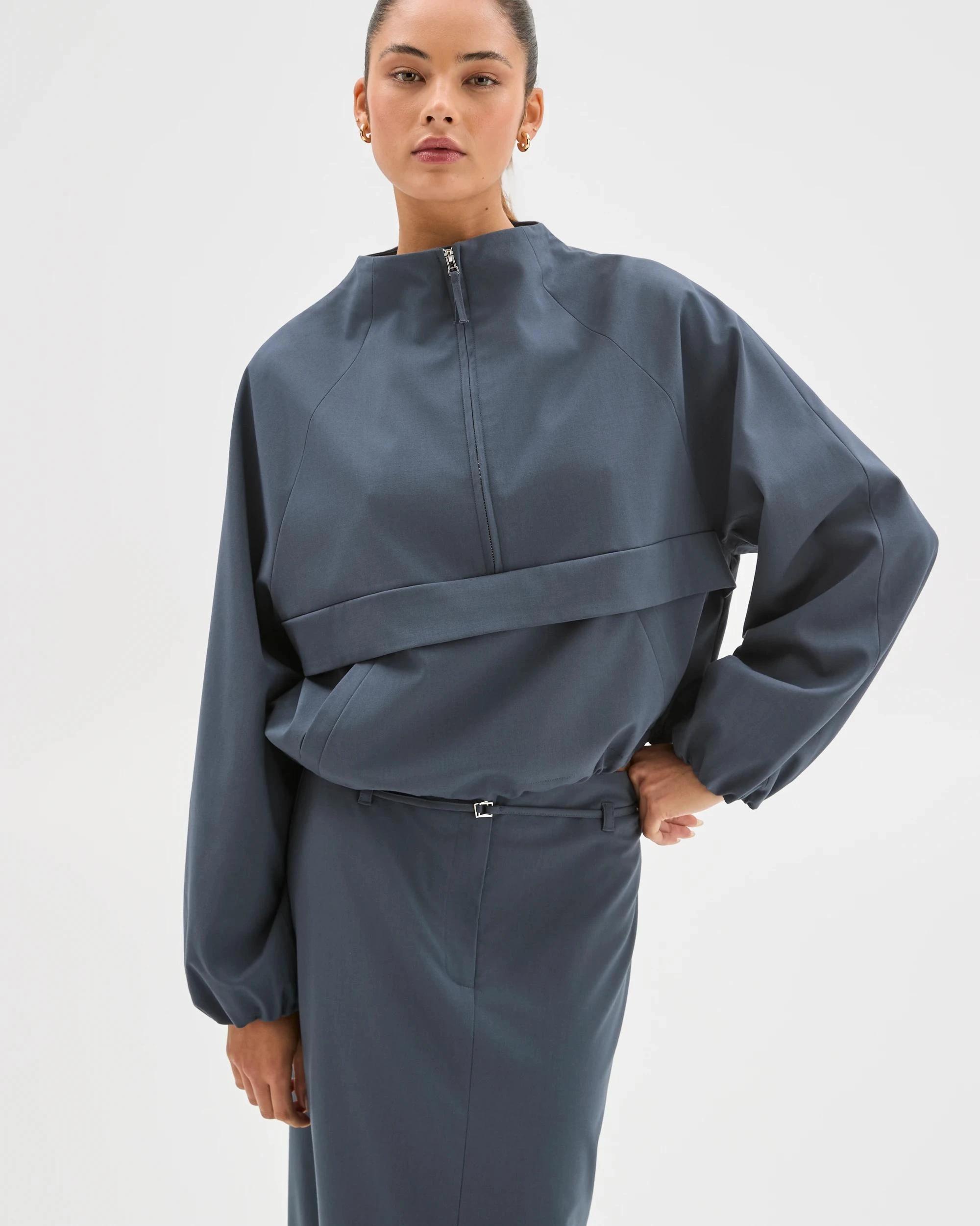 3 Lily Loves Column Midi Skirt STEEL GREY, 3 of 6