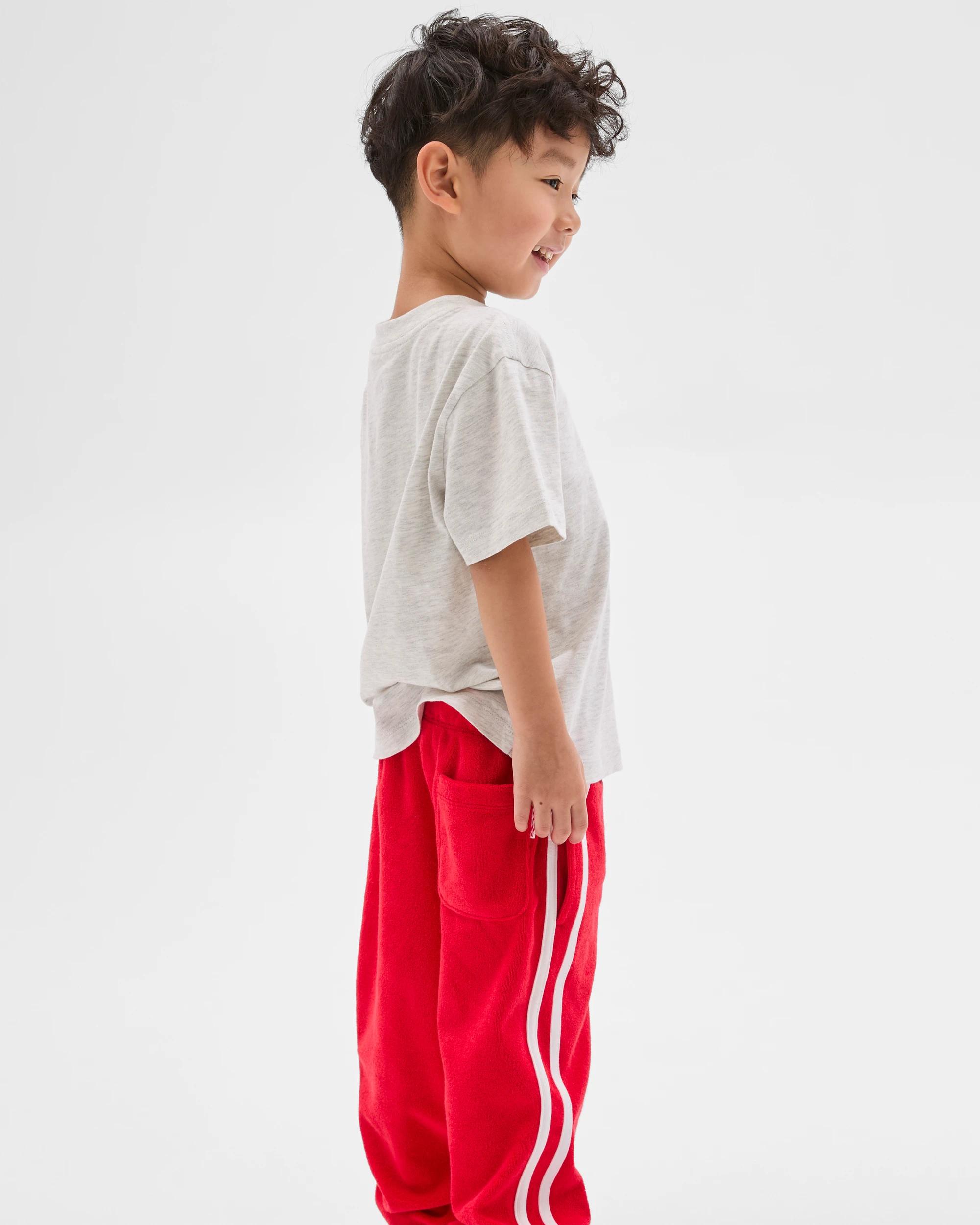 3 Target Kids Australian Cotton Blend Reverse Terry Trackpants RED, 3 of 6