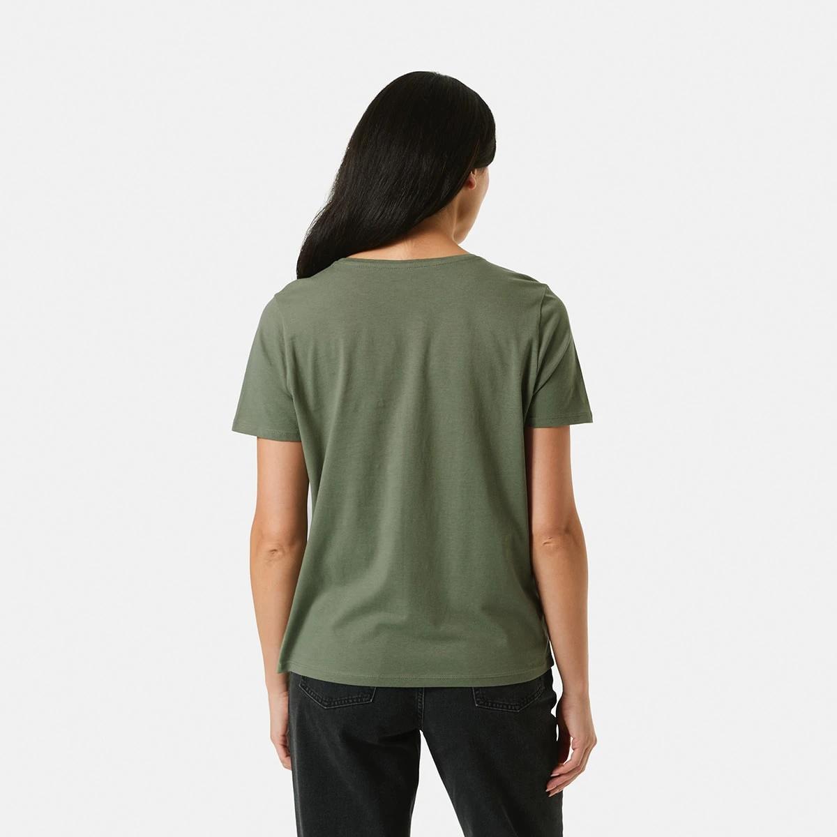 3 Basic T-shirt PALE KHAKI, 3 of 5