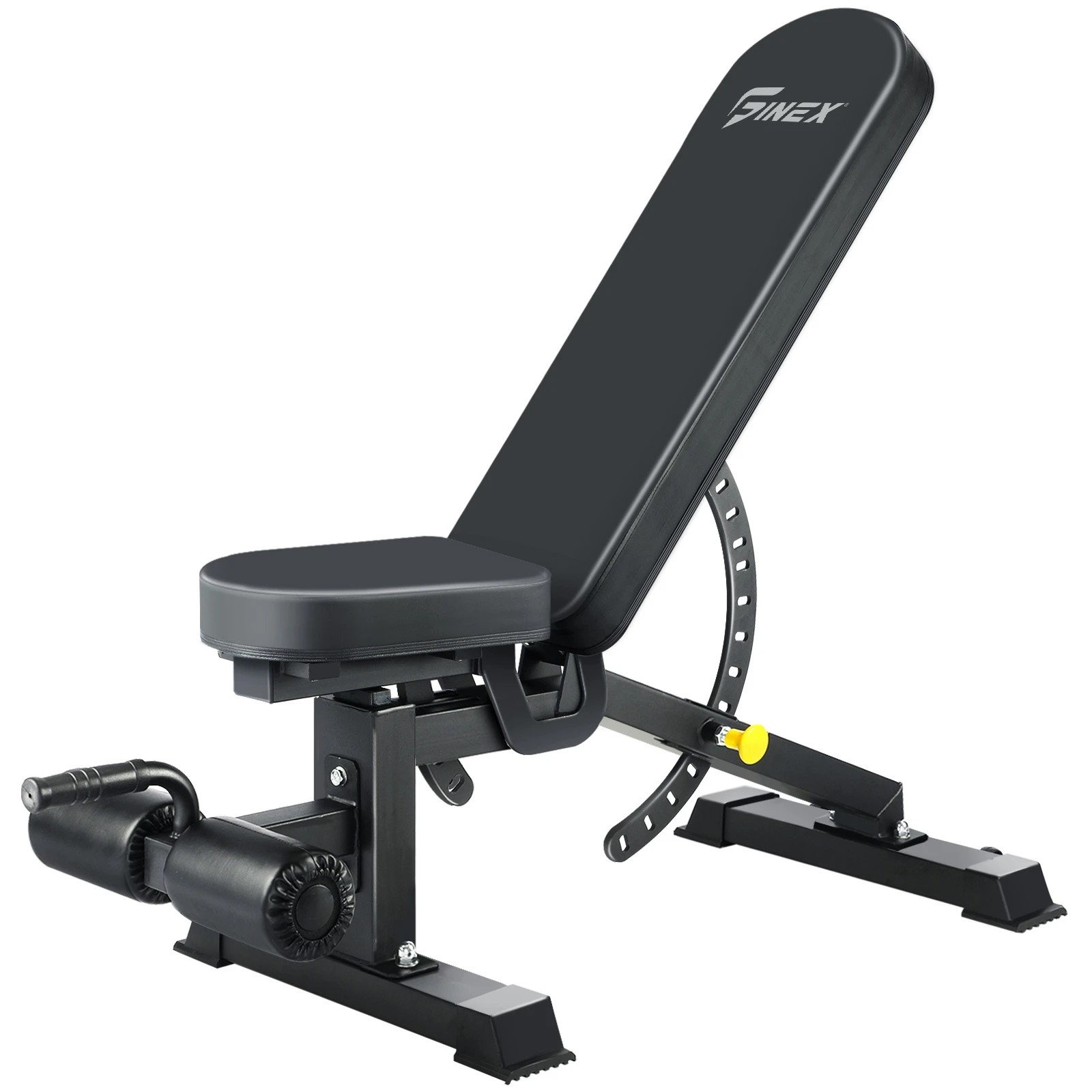 1 Finex Adjustable Weight Bench FID Bench - Black, 1 of 8