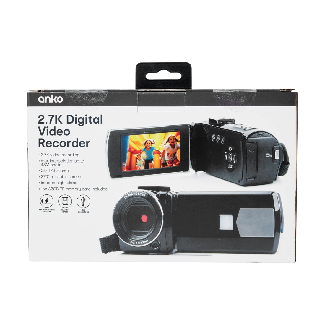 8 2.7K Digital Video Camera - Black, 8 of 8