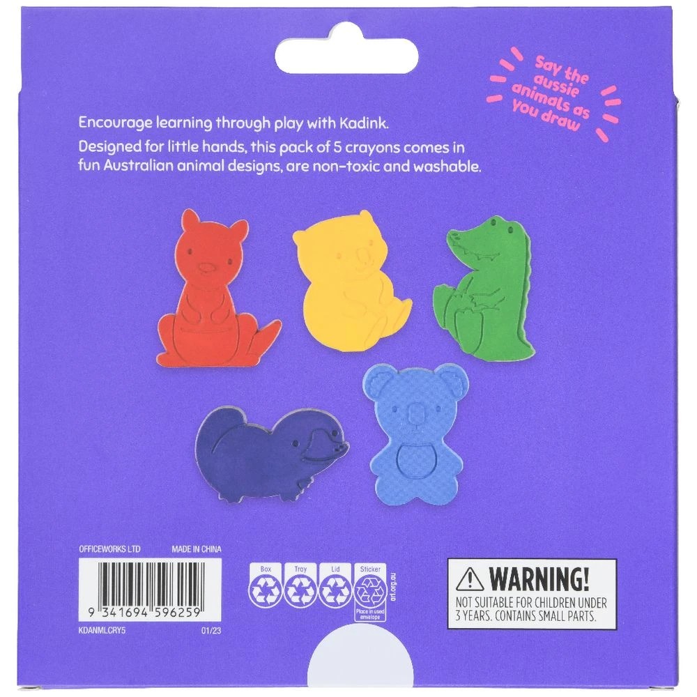 2 Kadink Australian Animal Crayons 5 Pack, 2 of 4