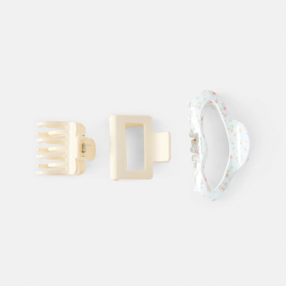 2 3 Pack Mix Statement Claw Hair Clips, 2 of 4