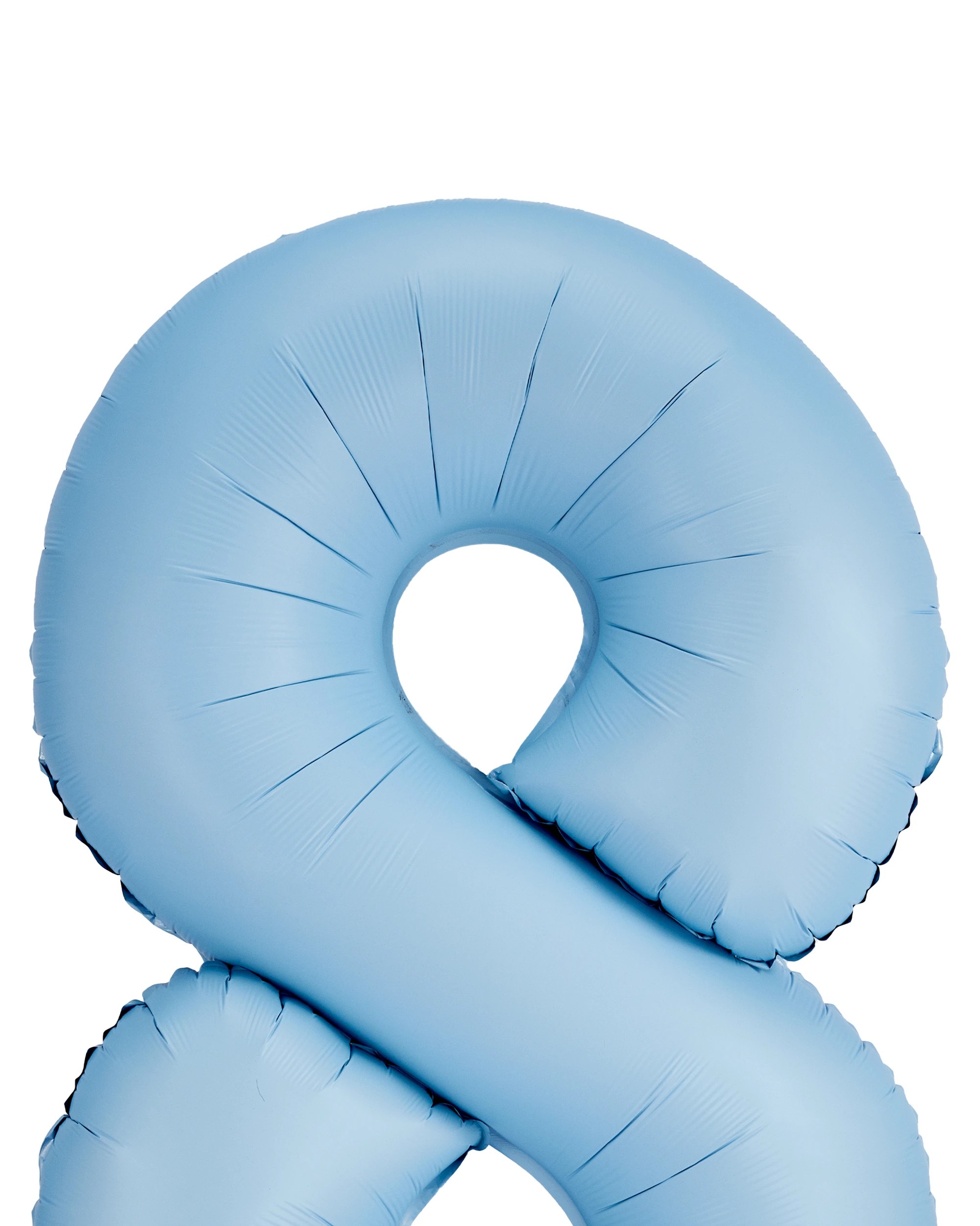 2 Giant Matte Blue Number 8 Foil Balloon, 2 of 5