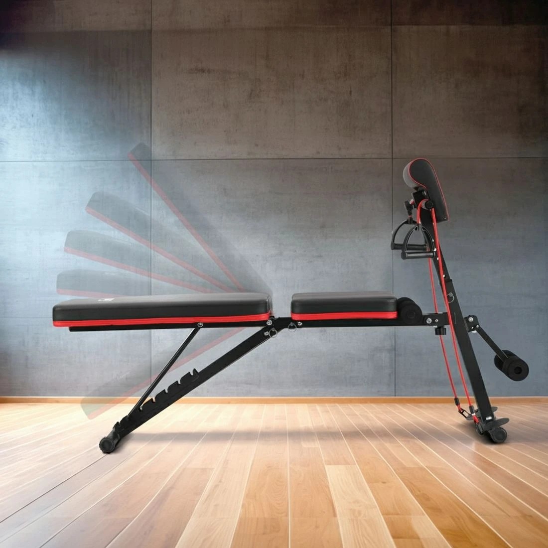 4 Everfit Weight Bench Adjustable Preacher Curl Bench Press Dumbbell Stool 260kg - Black, 4 of 6