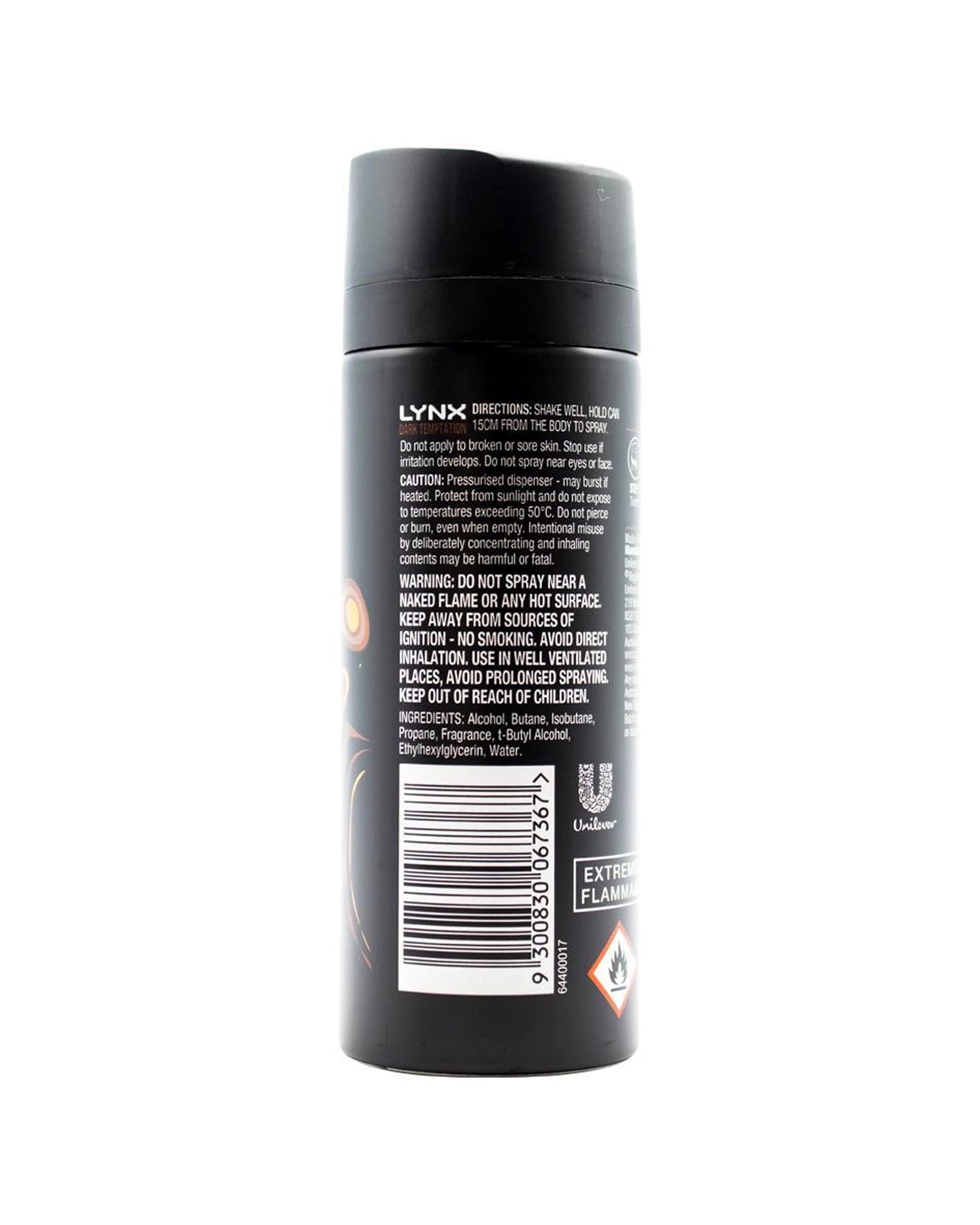3 Lynx 6PK Deodorant Fragrance 150ml 48h Protection Bodyspray Dark Temptation - Black, 3 of 4