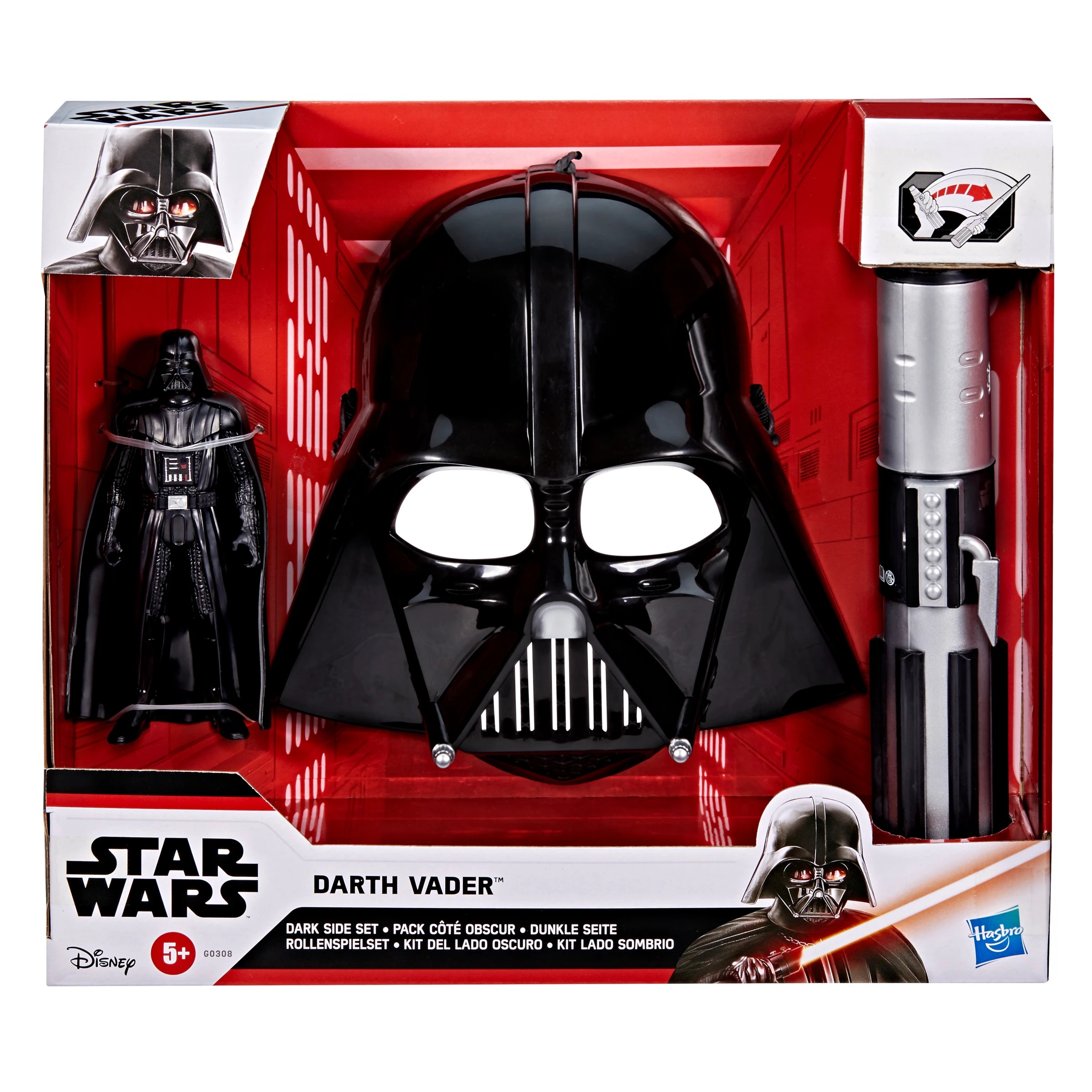 1 Disney Star Wars Darth Vader Figure Dark Side Set, 1 of 5