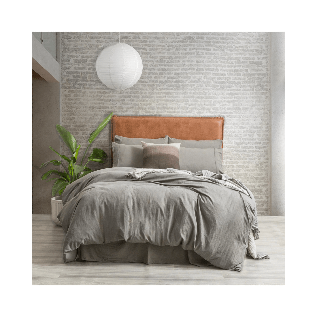 2 Ddecor Home Ultra Plush Vintage-Washed Microfiber Quilt Cover Set — Granite - Grey, 2 of 4