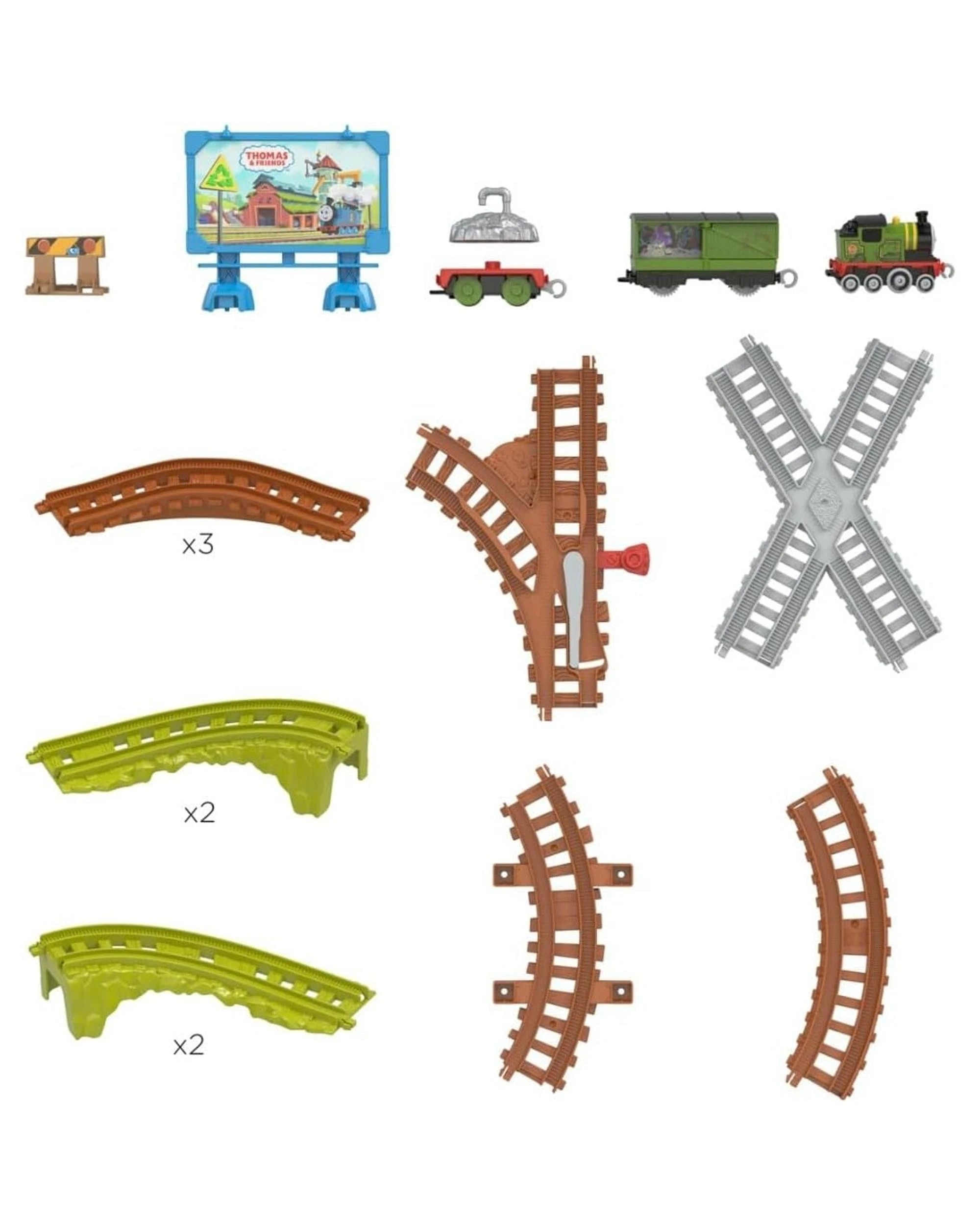 7 Fisher-Price Thomas and Friends Whiff's Recycling Run Push Along Train Track Set, 7 of 7
