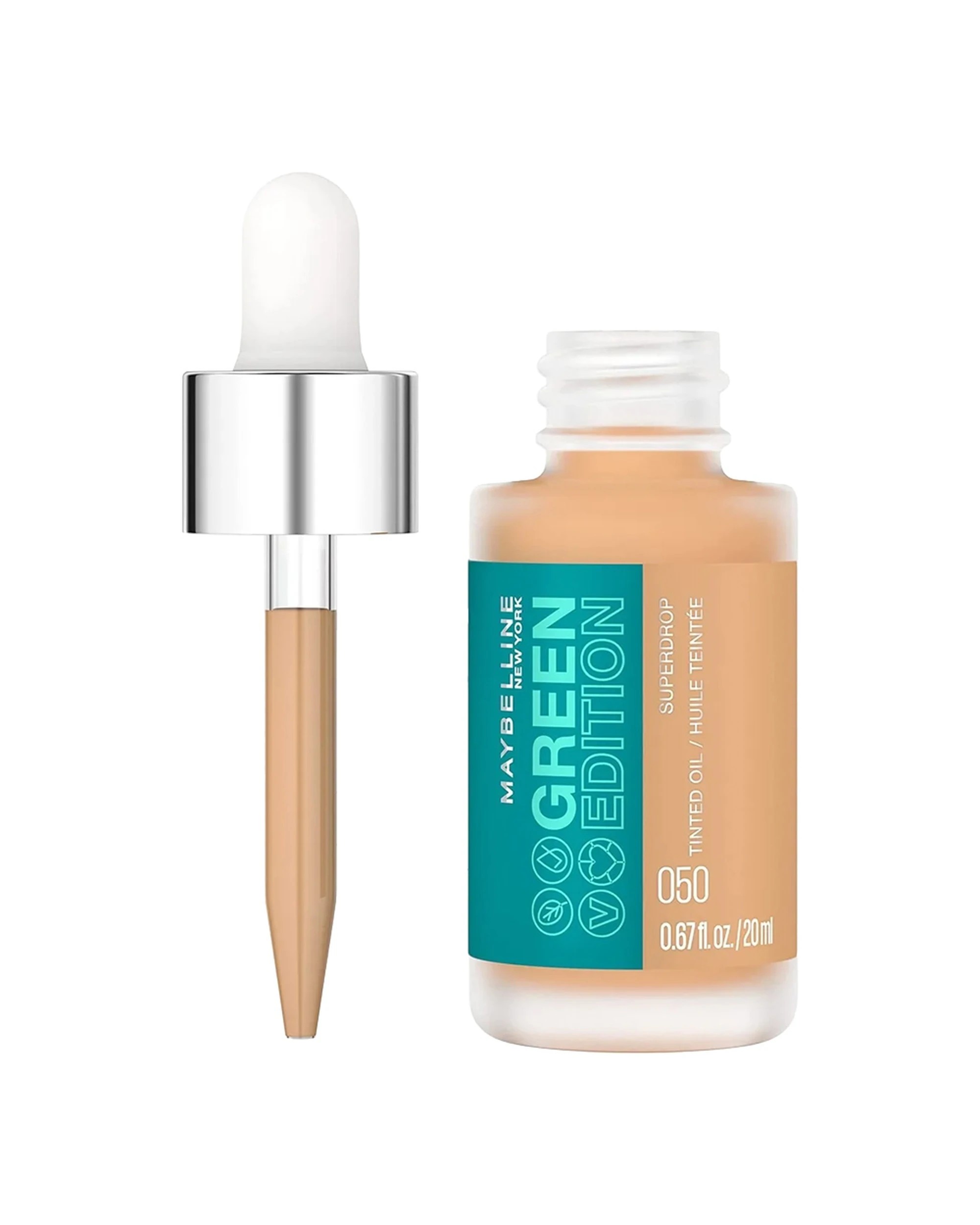 1 Maybelline Green Edition Superdrop Tinted Oil 20ml Shade 050, 1 of 1