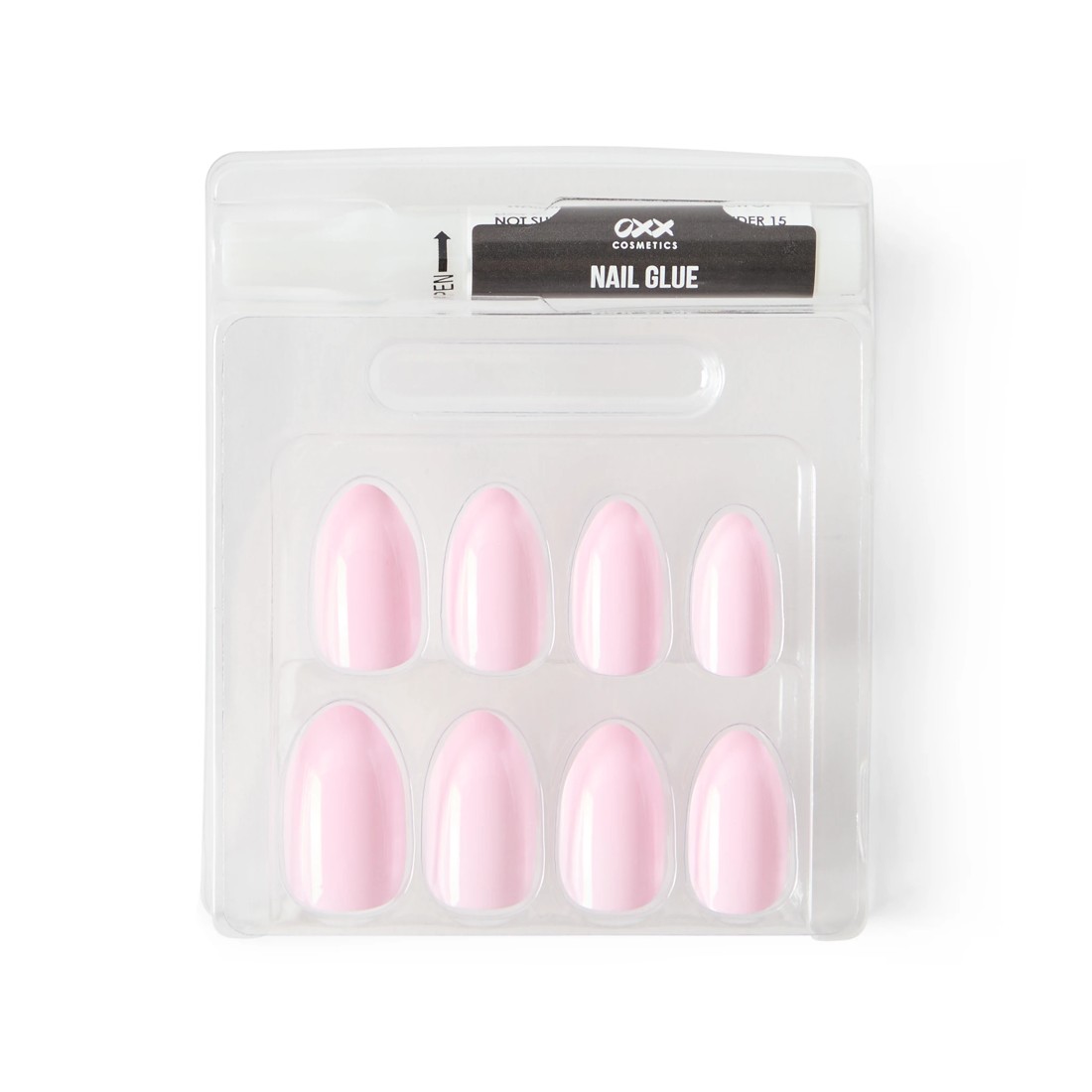4 OXX Cosmetics 24 Pack Artificial Nails with Adhesive - Almond Shape, Pink, 4 of 4