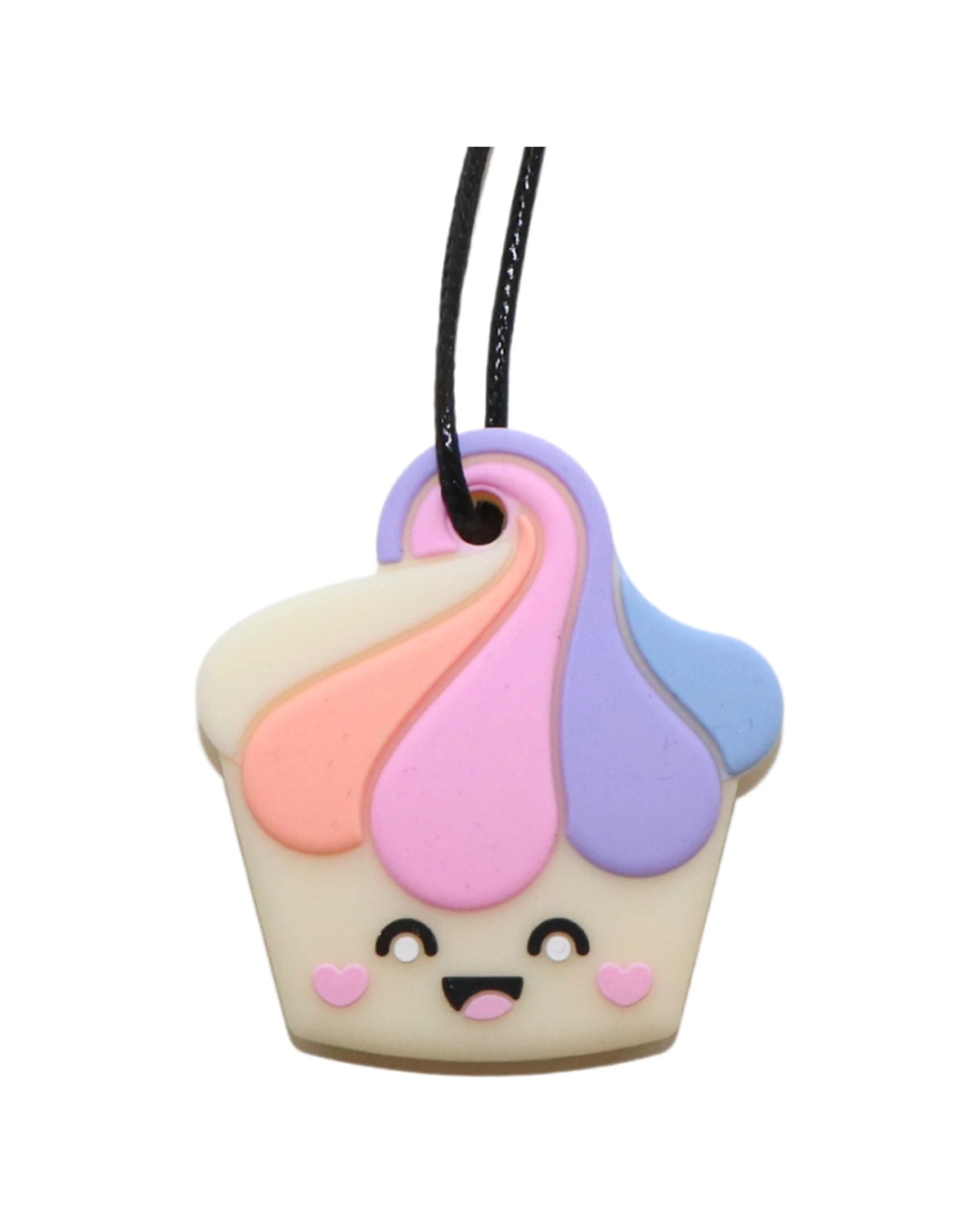1 Jellystone Designs Kids Cupcake Sensory Pendant Medium Chew Necklace Pastel - Multi, 1 of 1